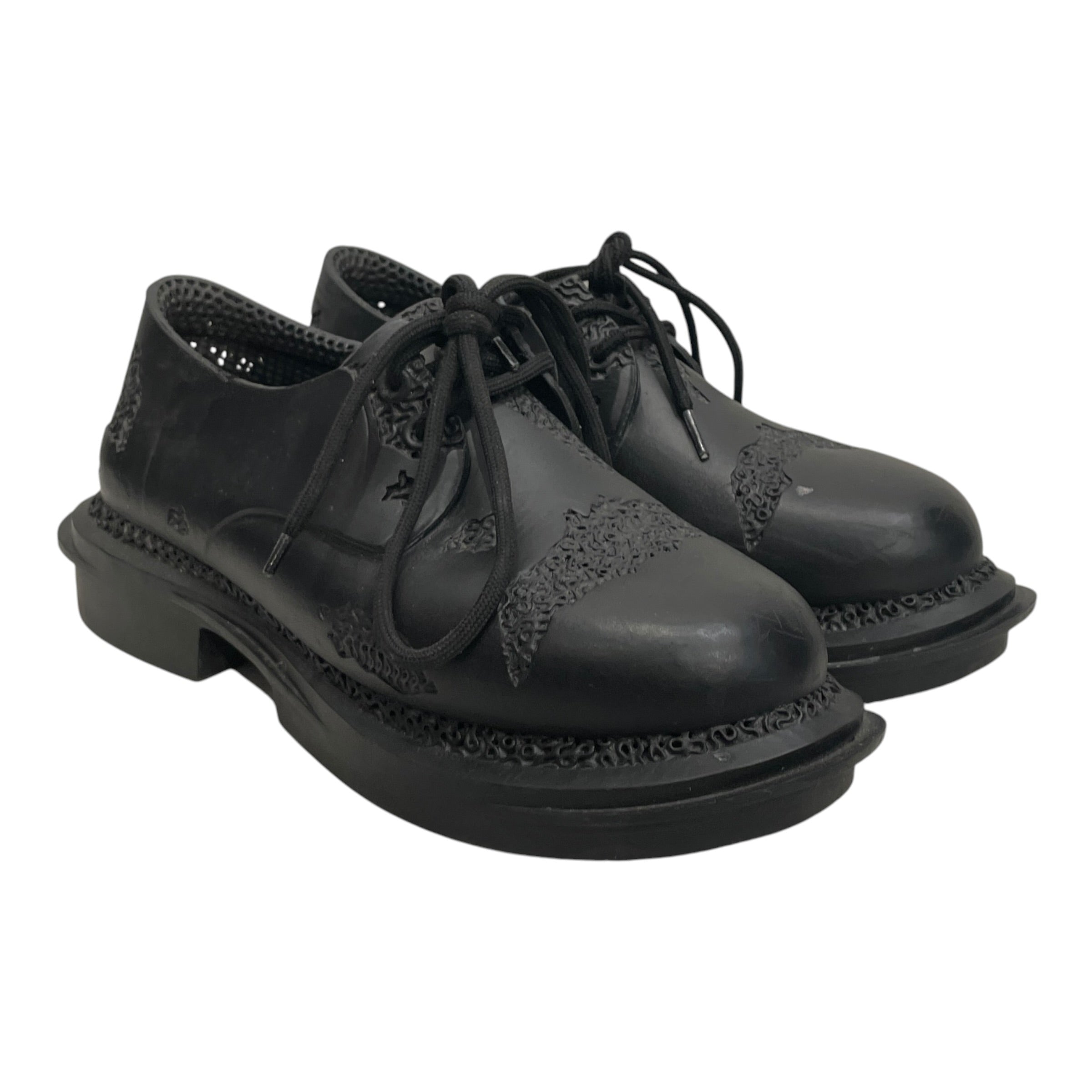 HYACYN/Dress Shoes/EU 43/BLK/EROTTED DERBYS view 1