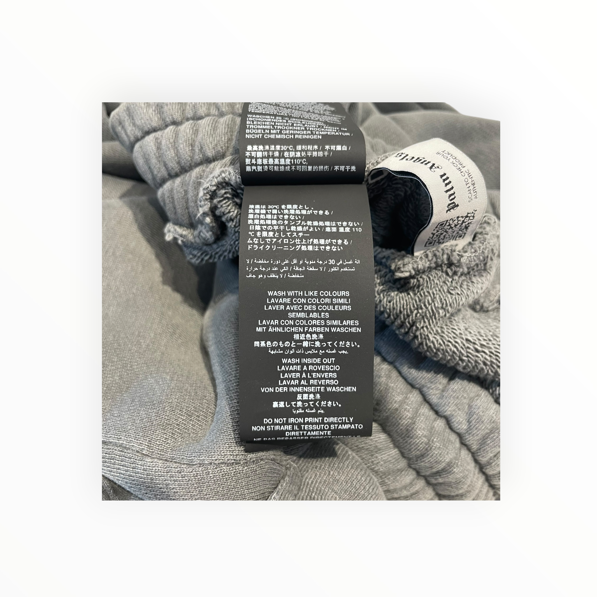 Palm Angels/Pants/XXL/Cotton/GRY/curved logo sweats view 6