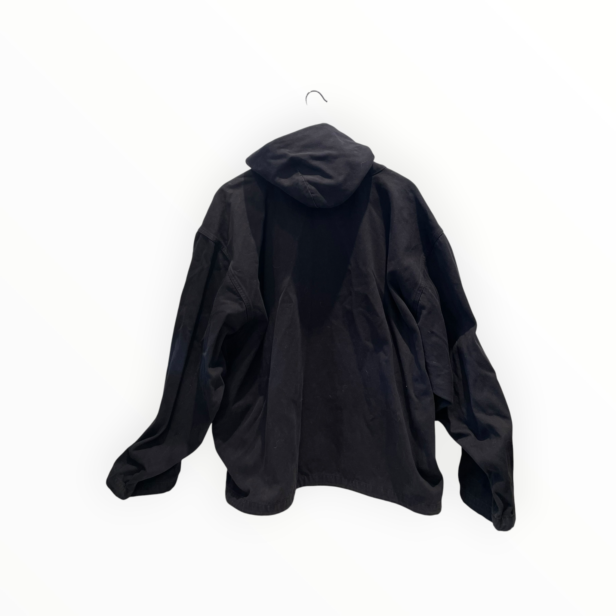 YEEZY GAP ENGINEERED BY BALENCIAGA/Hoodie/XS/Cotton/BLK/SATEEN ANORAK HOODIE view 2