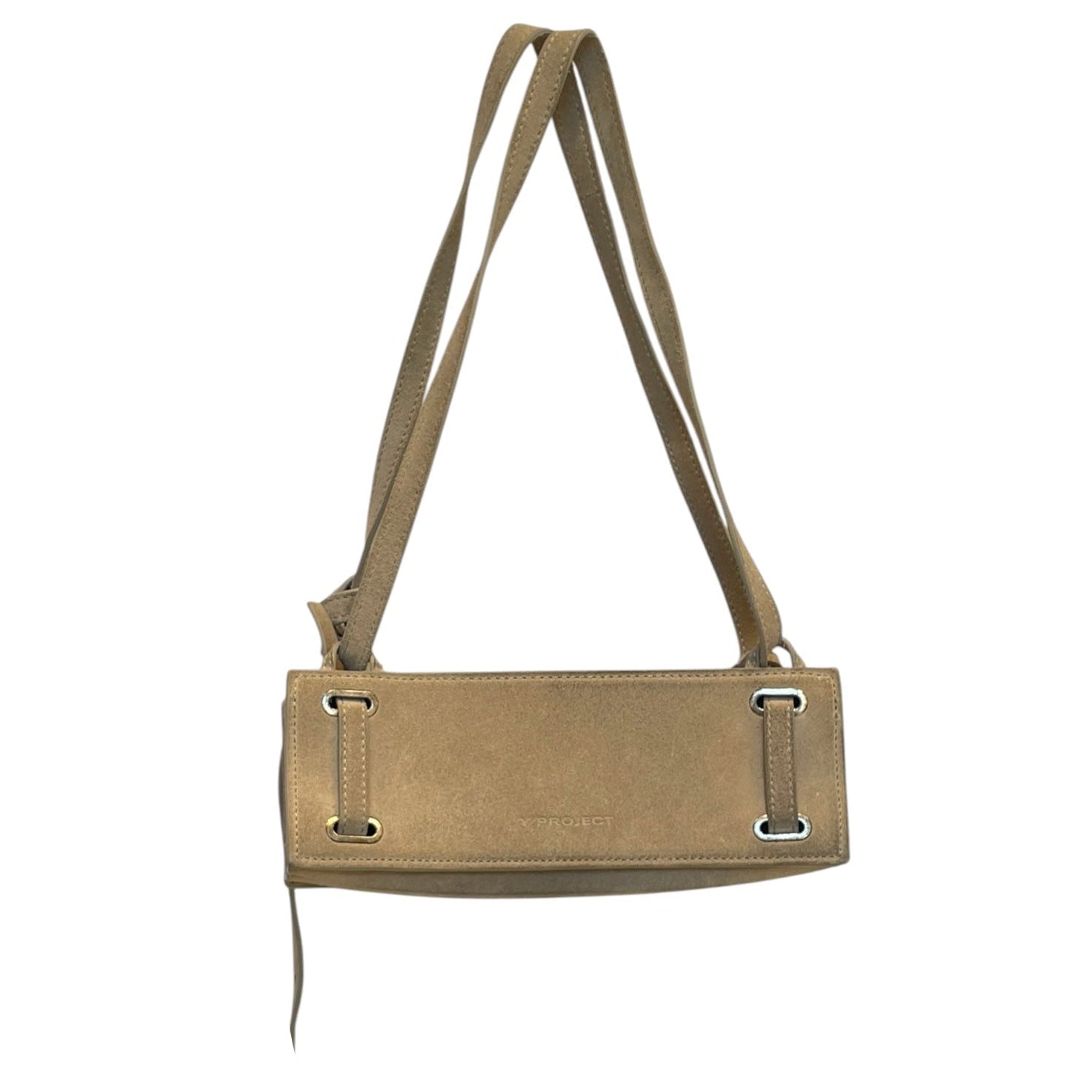 Y/PROJECT/Bag/Suede/BEG/suede accordian bag view 1