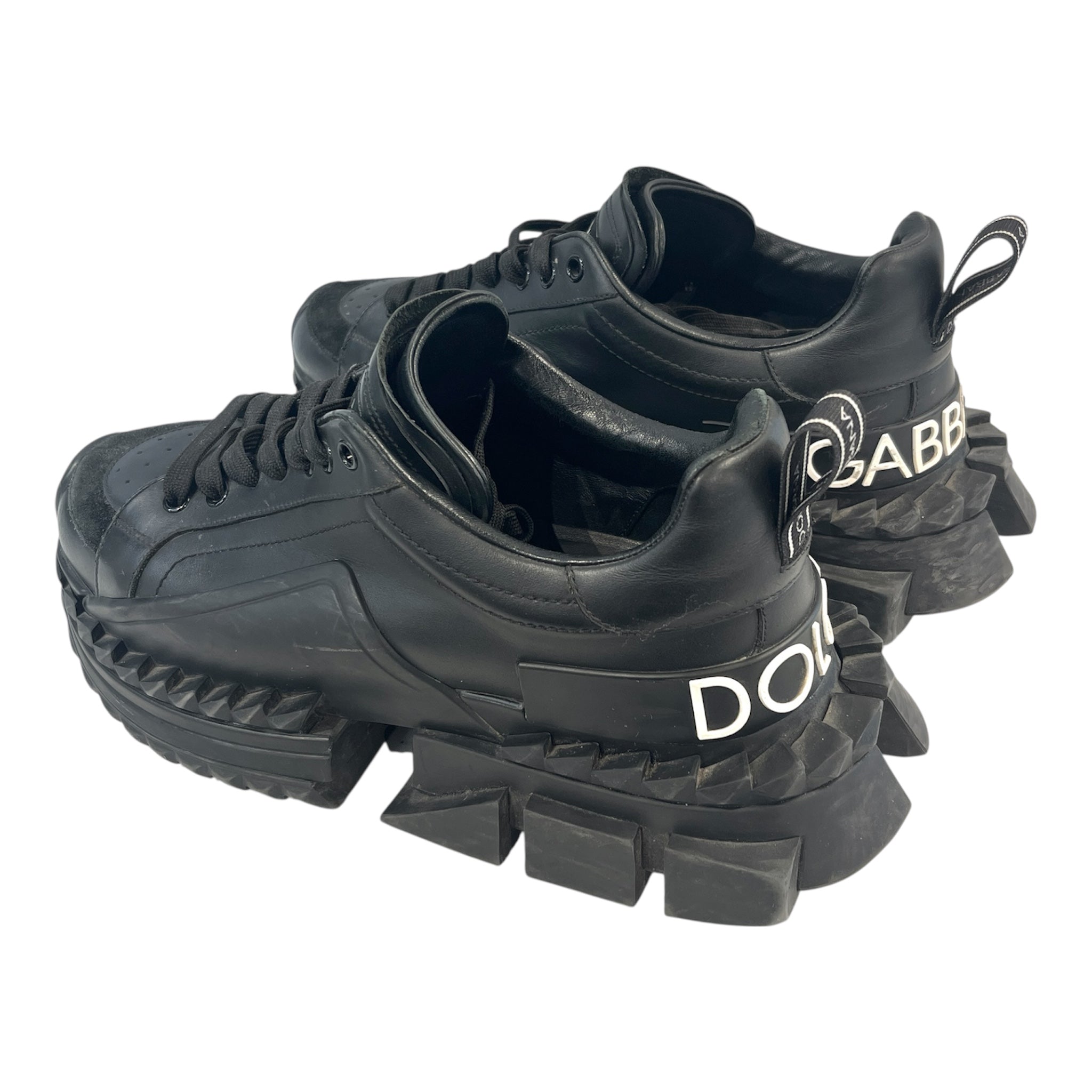 DOLCE&GABBANA/Low-Sneakers/US 8/Leather/BLK/SUPER KING CS 1649 view 2