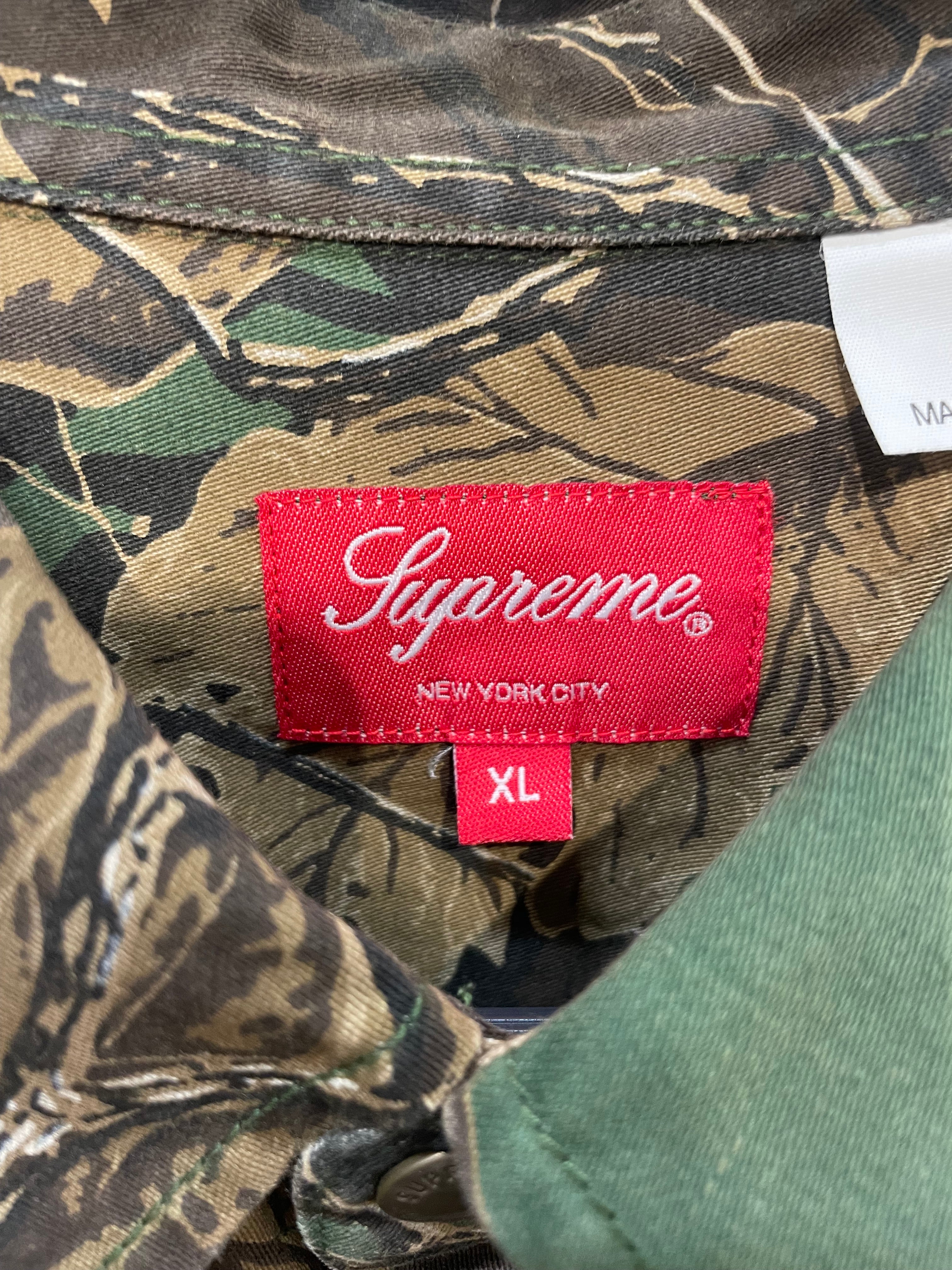 Supreme/LS Shirt/XL/Cotton/GRN/Camouflage/camo coverall view 3