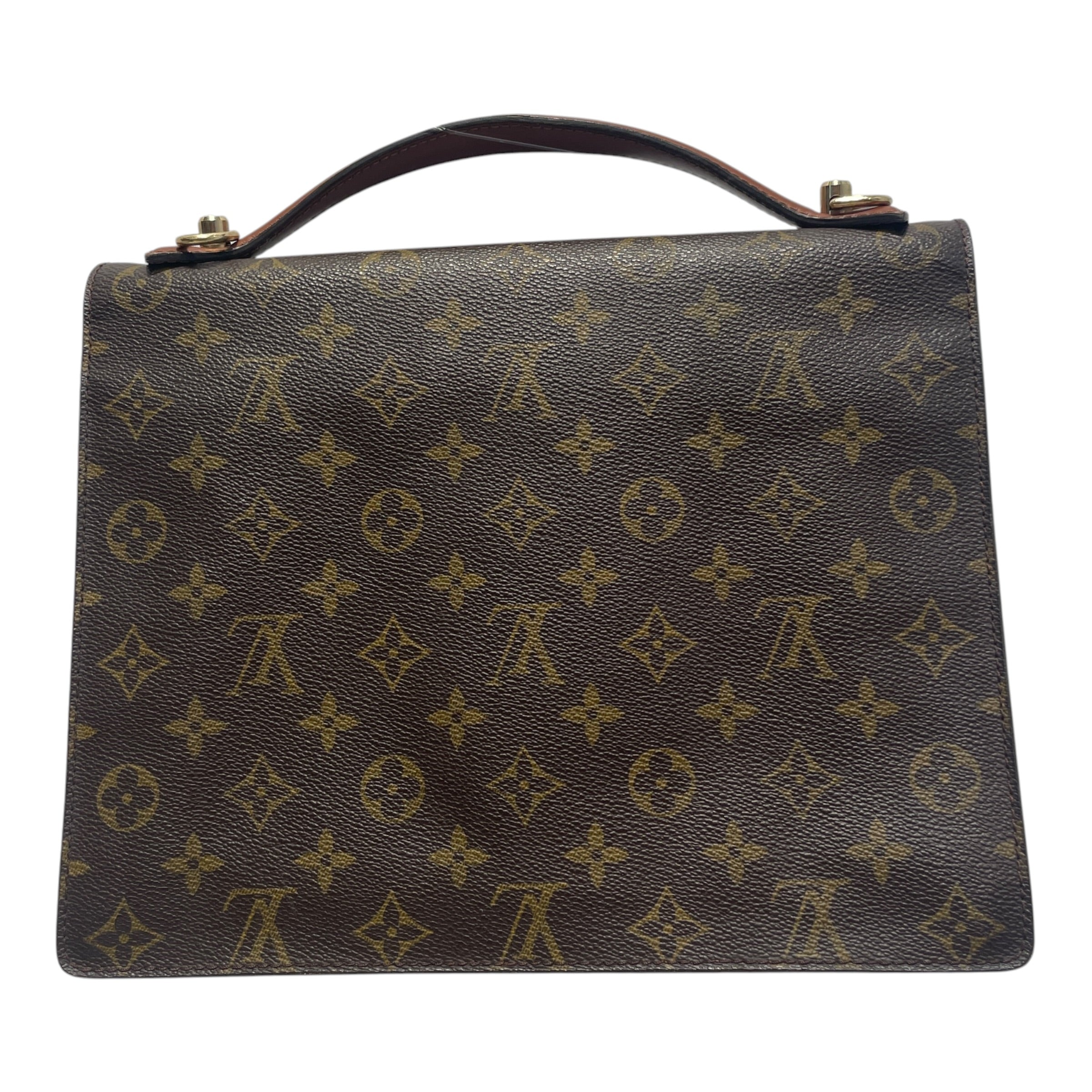 LOUIS VUITTON/Hand Bag/Monogram/Leather/BRW/Monogram Monceau 28 Bag view 2