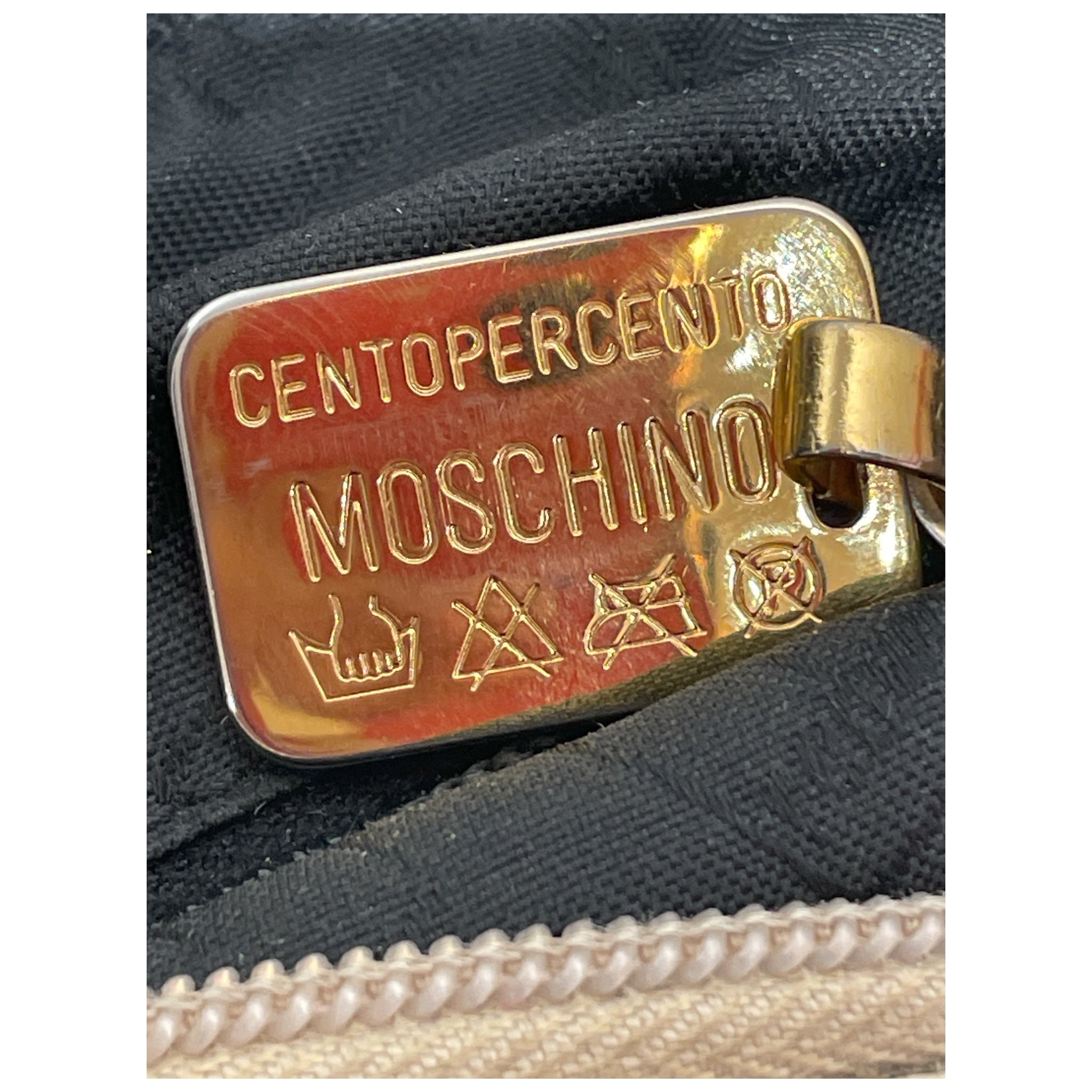 MOSCHINO/Cross Body Bag/Leather/BEG/Heart Flap Leather Crossbody view 3