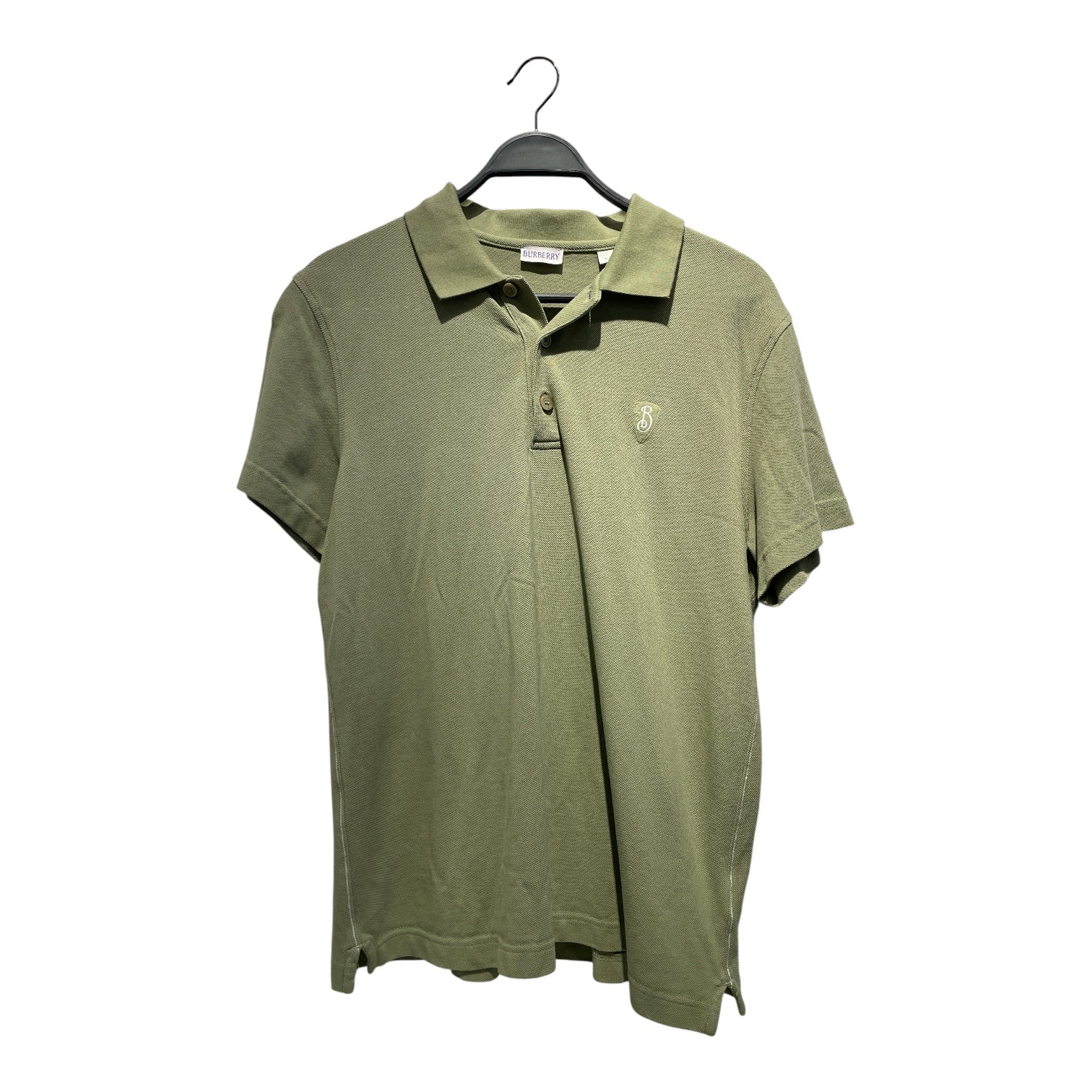 BURBERRY/Polo Shirt/L/Cotton/GRN/ view 1