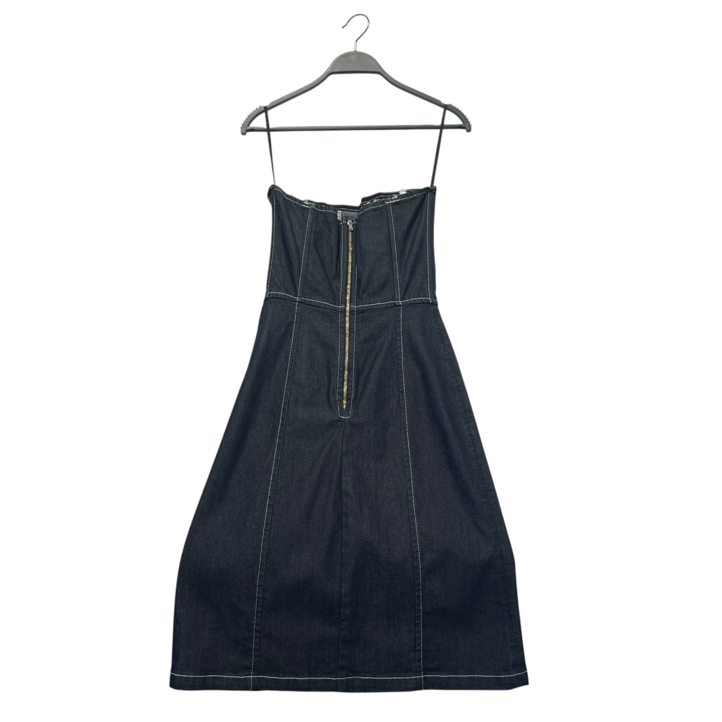 DOLCE&GABBANA/SL Dress/38/Denim/NVY/Lace Up view 2