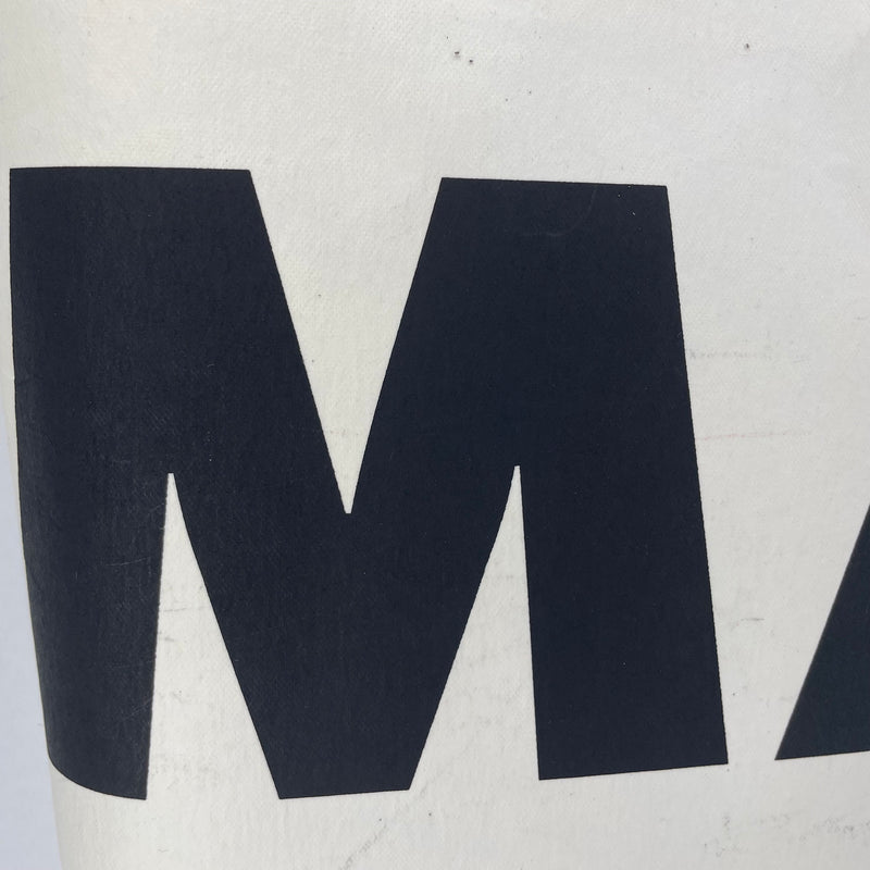 MARNI/Tote Bag/Cotton/WHT/BOLD BLK BRANDING