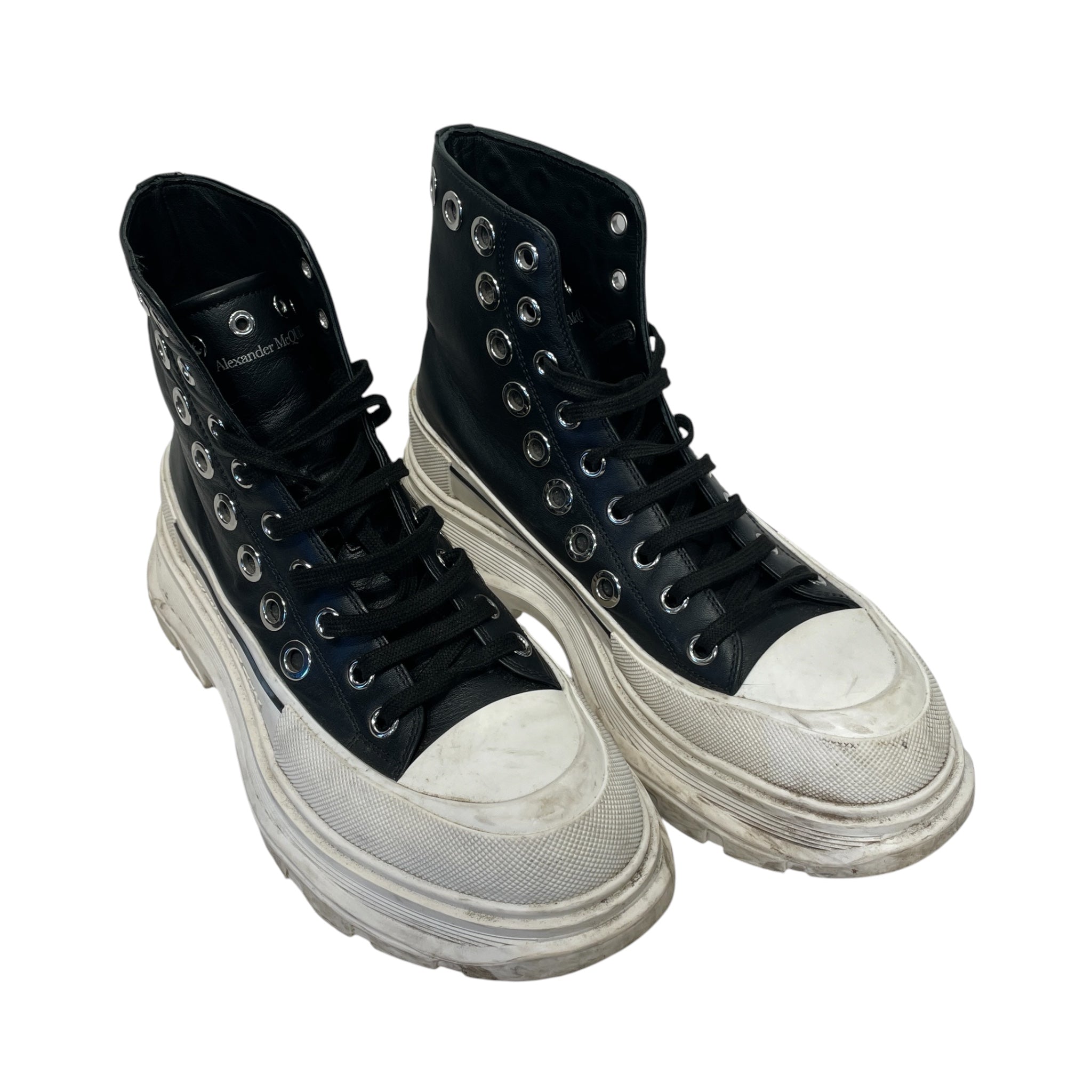 Alexander McQueen/Hi-Sneakers/EU 41/Leather/BLK/ view 1
