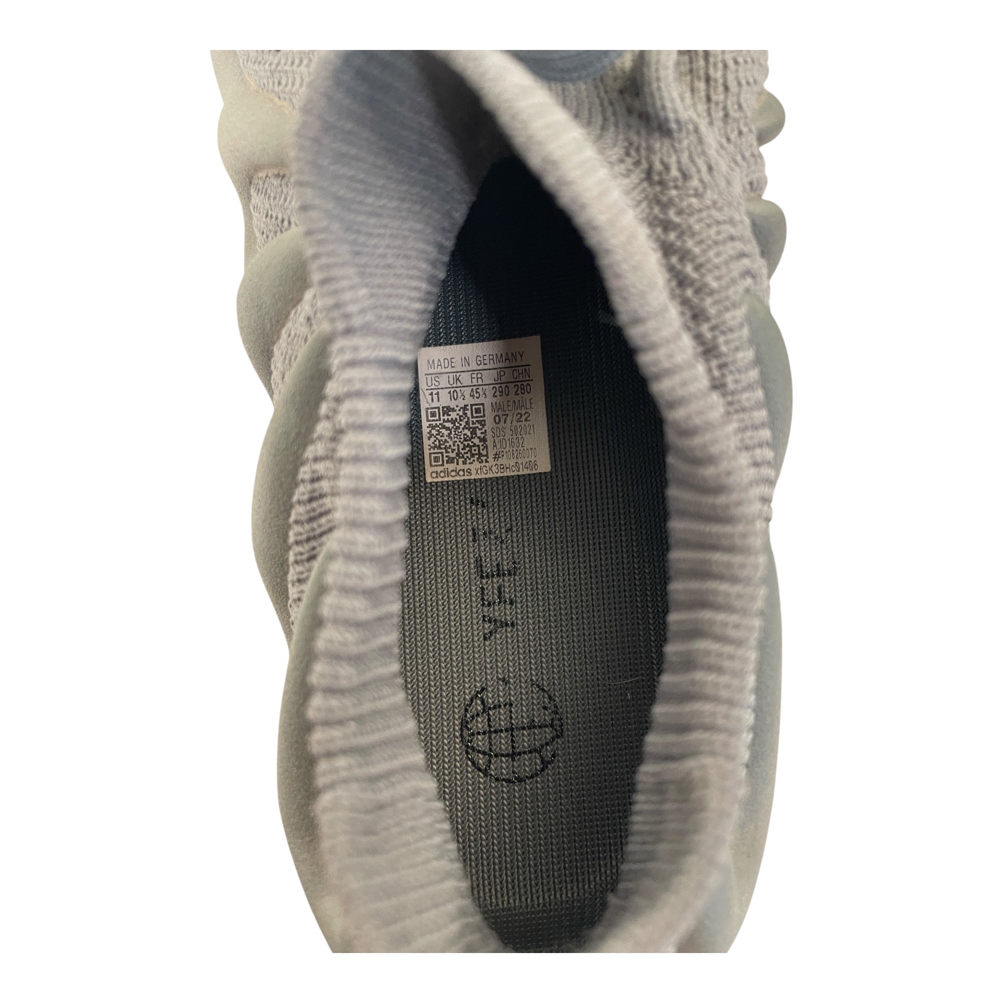 YEEZY/Low-Sneakers/US 10.5/Cotton/GRY/450 Stone Grey view 3