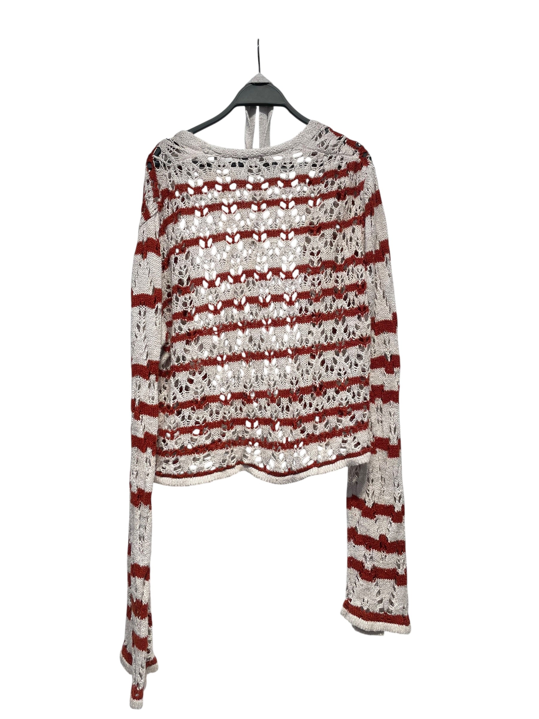 OUR LEGACY/Cut & Sew/40/ORN/Wrap Knit Top in Zig Zag Strip view 2