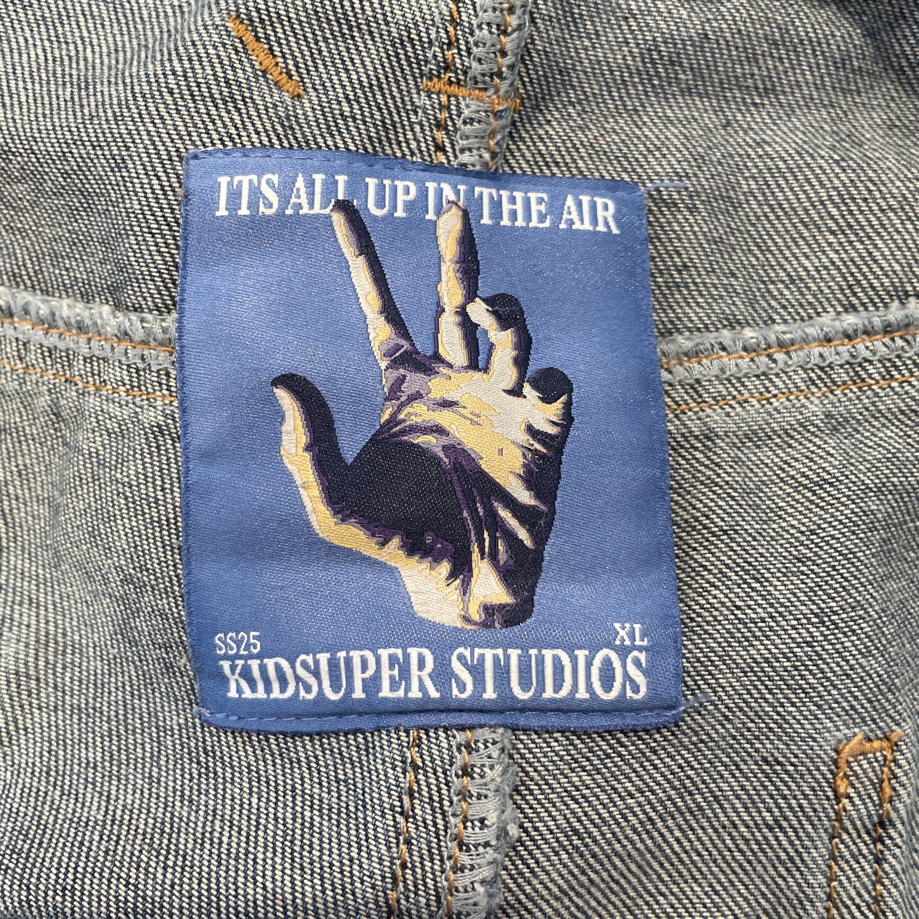 Kidsuper/Shorts/XL/Denim/NVY/All Over Print/ view 4