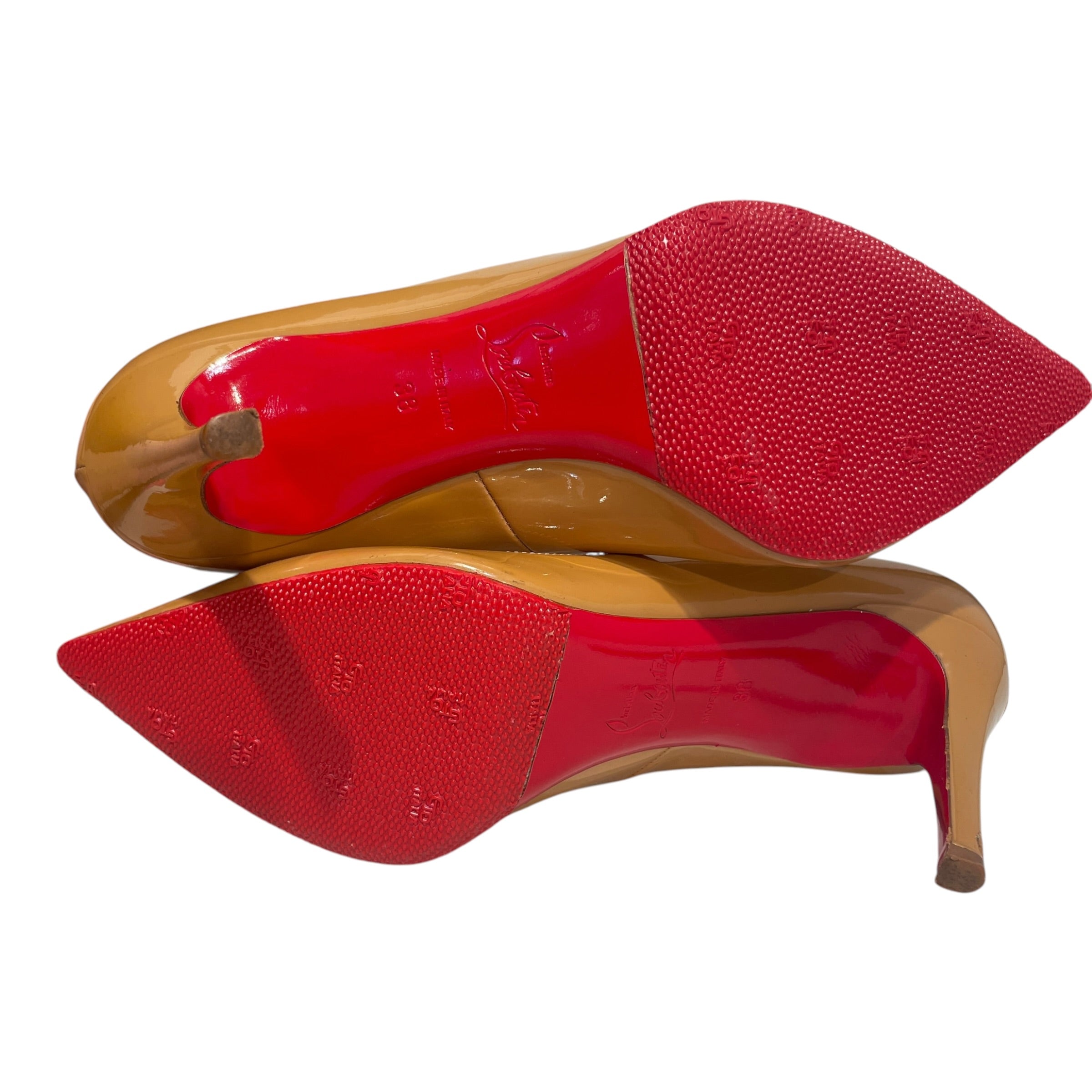 Christian Louboutin/Heels/EU 38/Leather/GLD/Kate Pumps view 6
