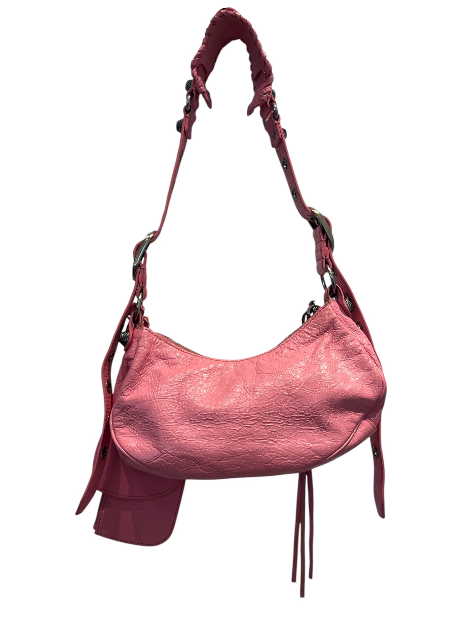 BALENCIAGA/Bag/Leather/PNK/LA CAGOLE SHOULER BAG view 2