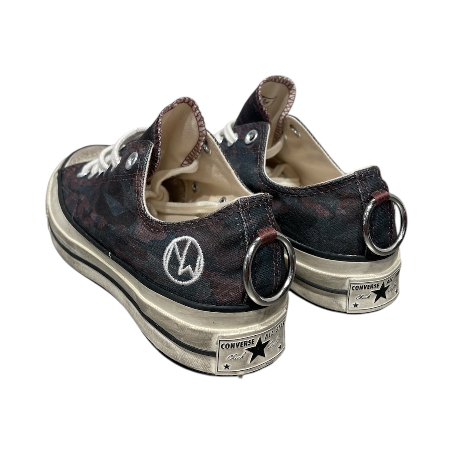 CONVERSE/Low-Sneakers/US 6/Camouflage/Cotton/GRN/RING AT HEEL view 2