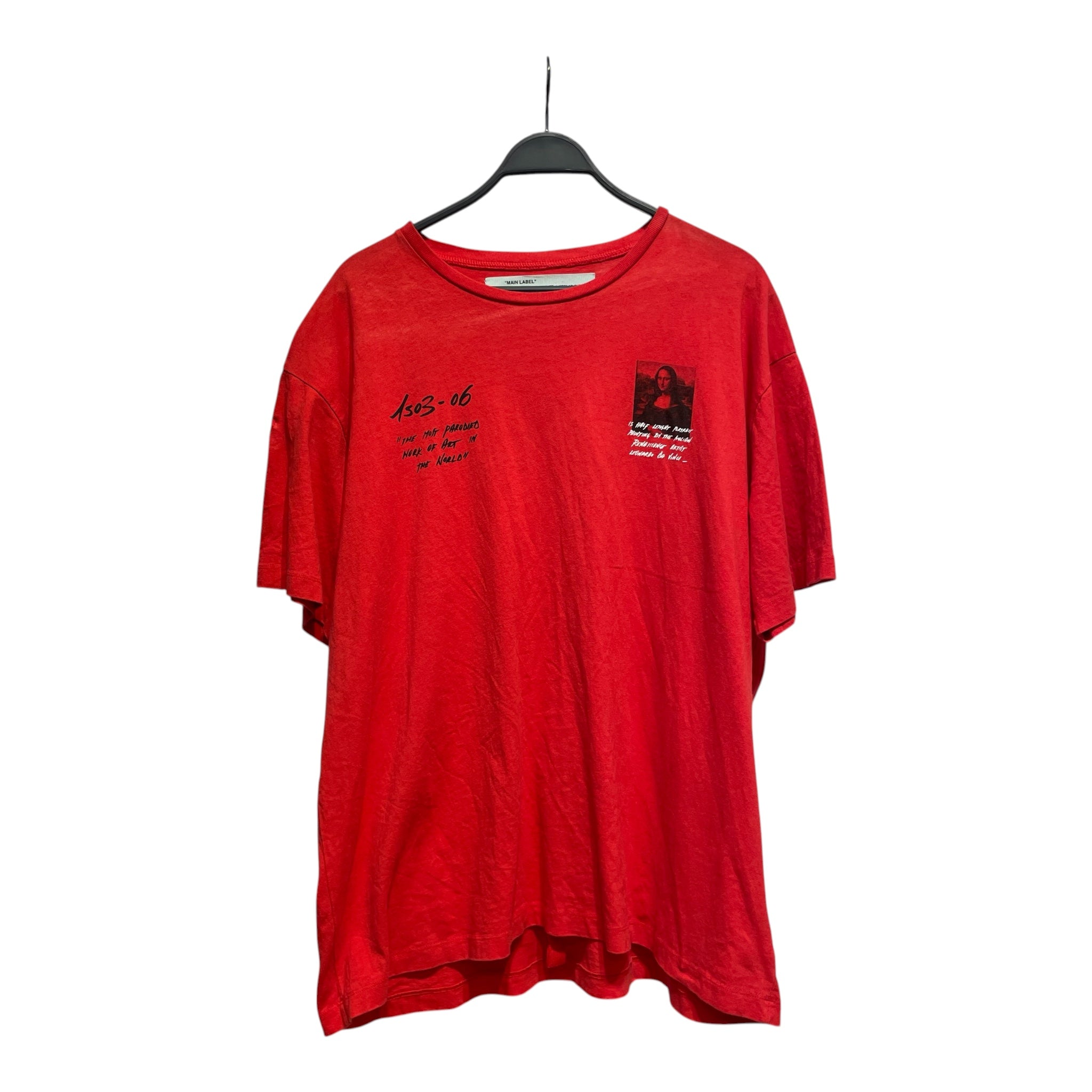 OFF-WHITE/T-Shirt/XXL/Cotton/RED/All Over Print/ view 1