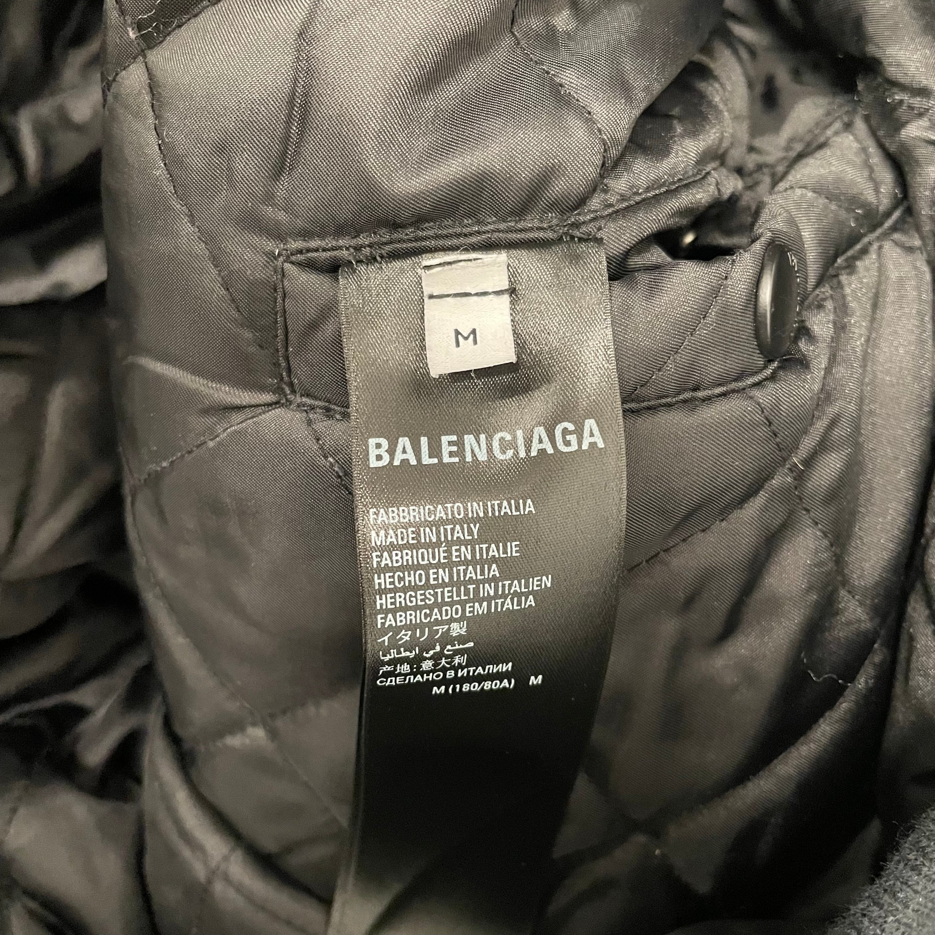 BALENCIAGA/Jacket/M/Denim/BLK/Unity Destroyed Bomber view 4