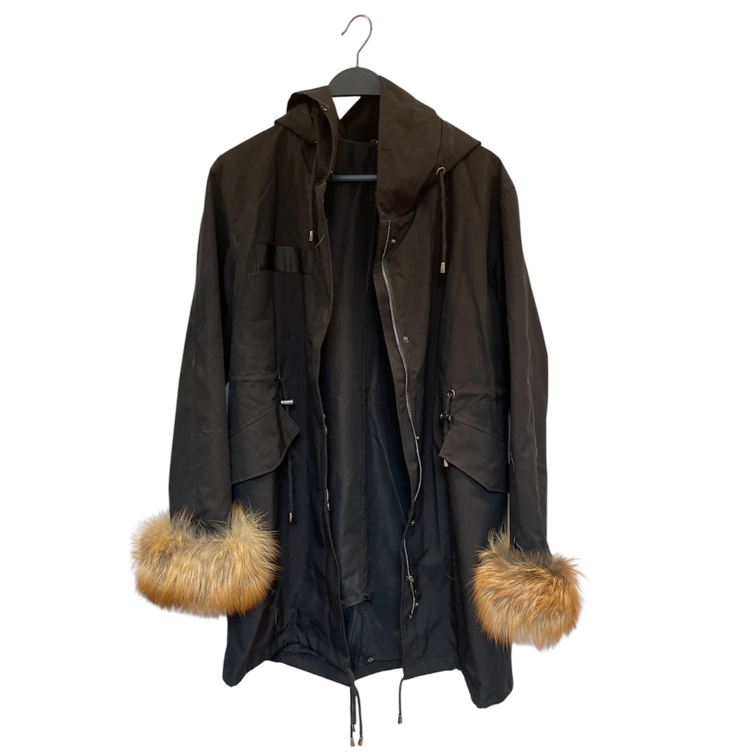 FUR COAT/Mountain Parka/Animal Pattern/Fur/MLT/REAL FOX FUR view 5