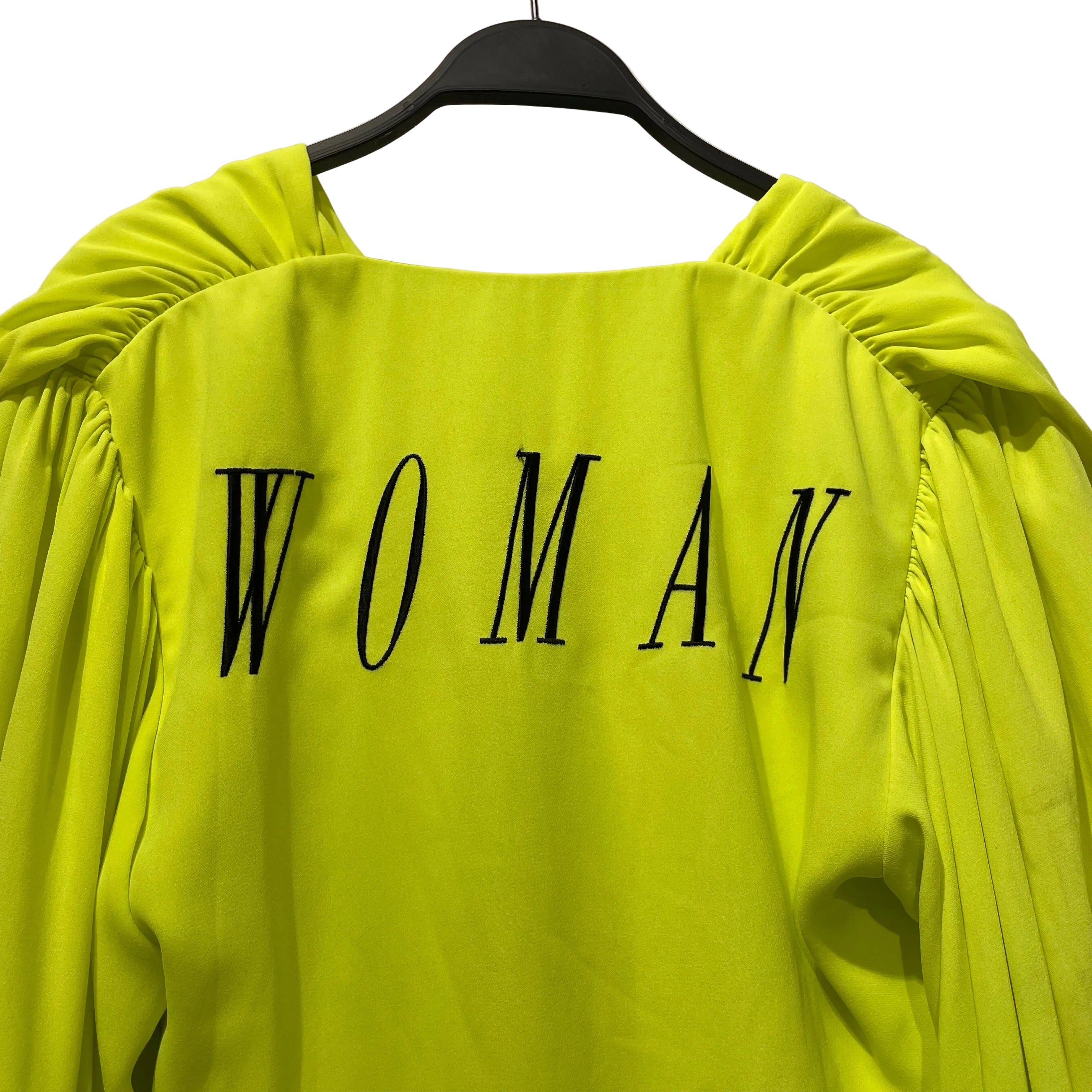 OFF-WHITE/Blouse/40/Cotton/GRN/HIGHLIGHTER GREEN view 3