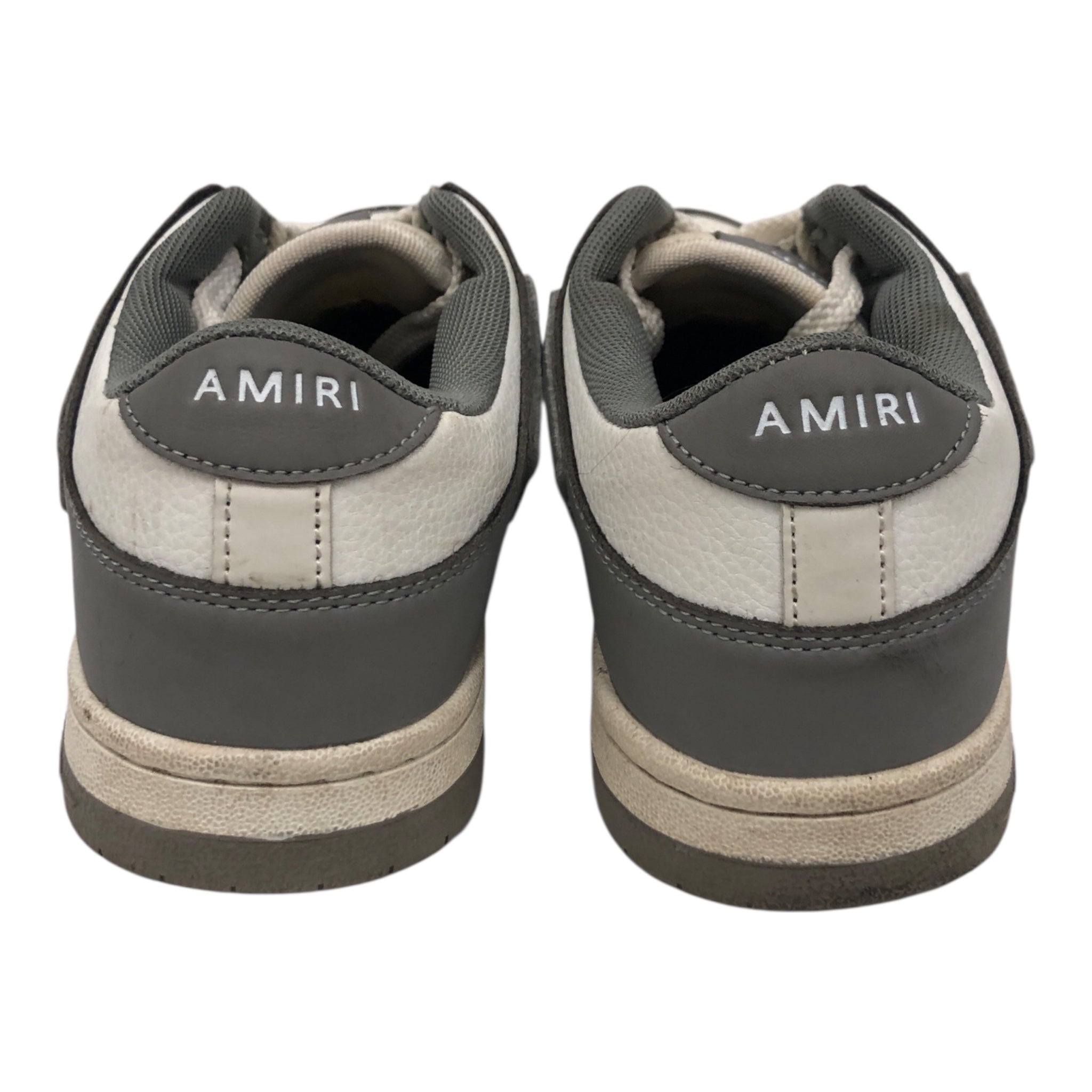 AMIRI/Low-Sneakers/US 8/Leather/GRY/Skel Top view 4