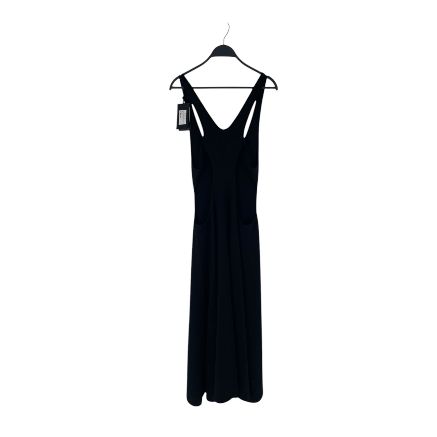 SAINT LAURENT/SL Dress/L/Wool/BLK/2021 PARTIAL OPEN BACK PLAIN view 2