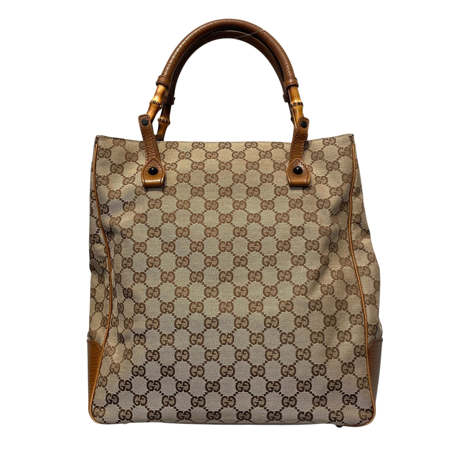 GUCCI/Tote Bag/Monogram/BEG/Bamboo Tote view 2