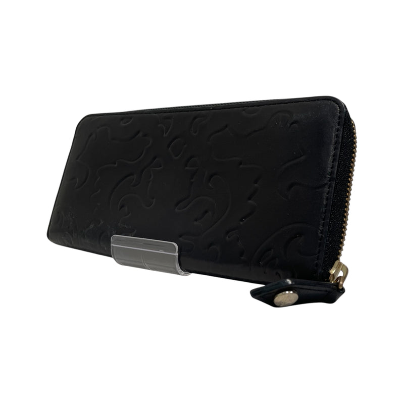 Vivienne Westwood/Long Wallet/All Over Print/Leather/BLK/Embossed Orb Logo Wallet
