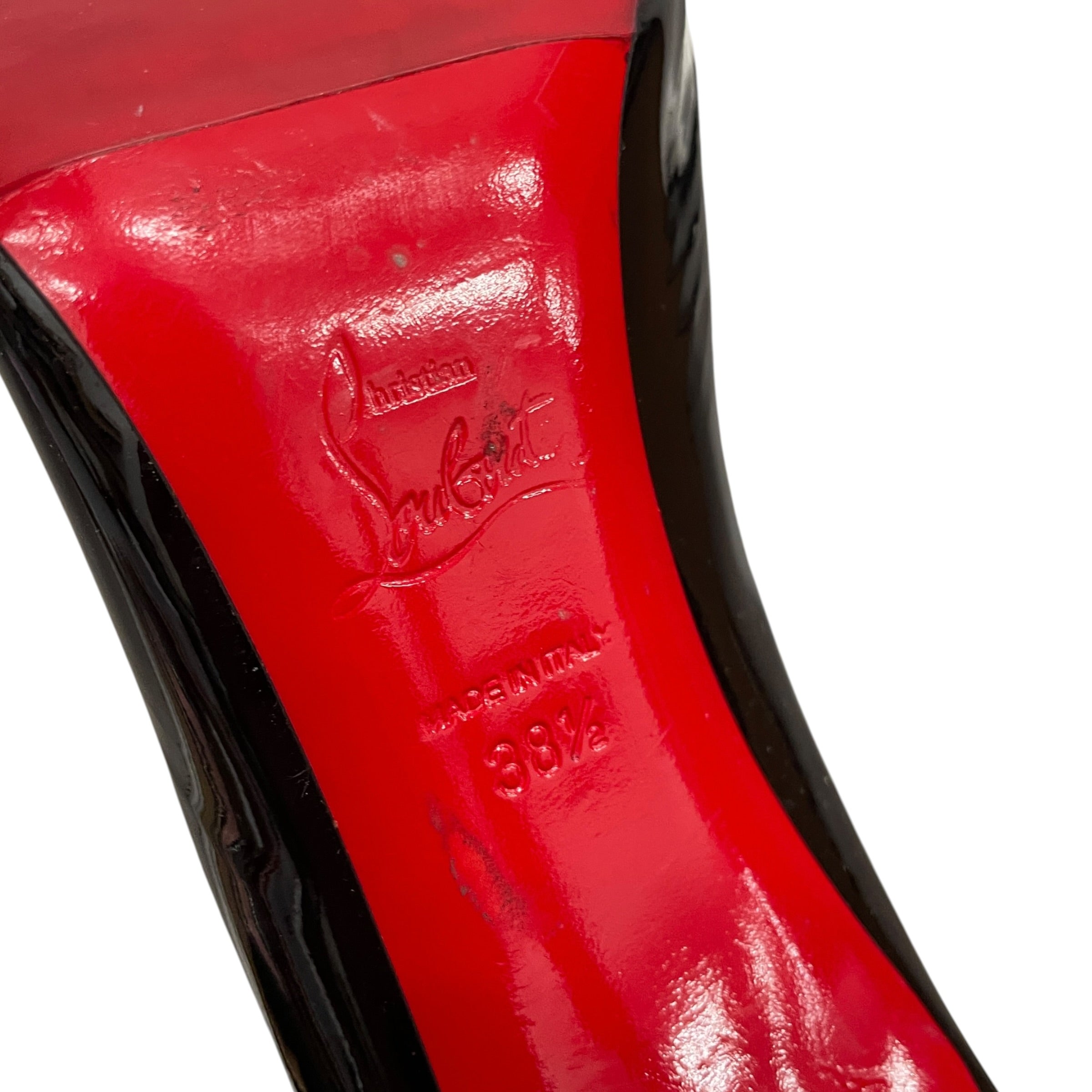 Christian Louboutin/Heels/US 6.5/Leather/BLK/PATENT LEATHER view 4