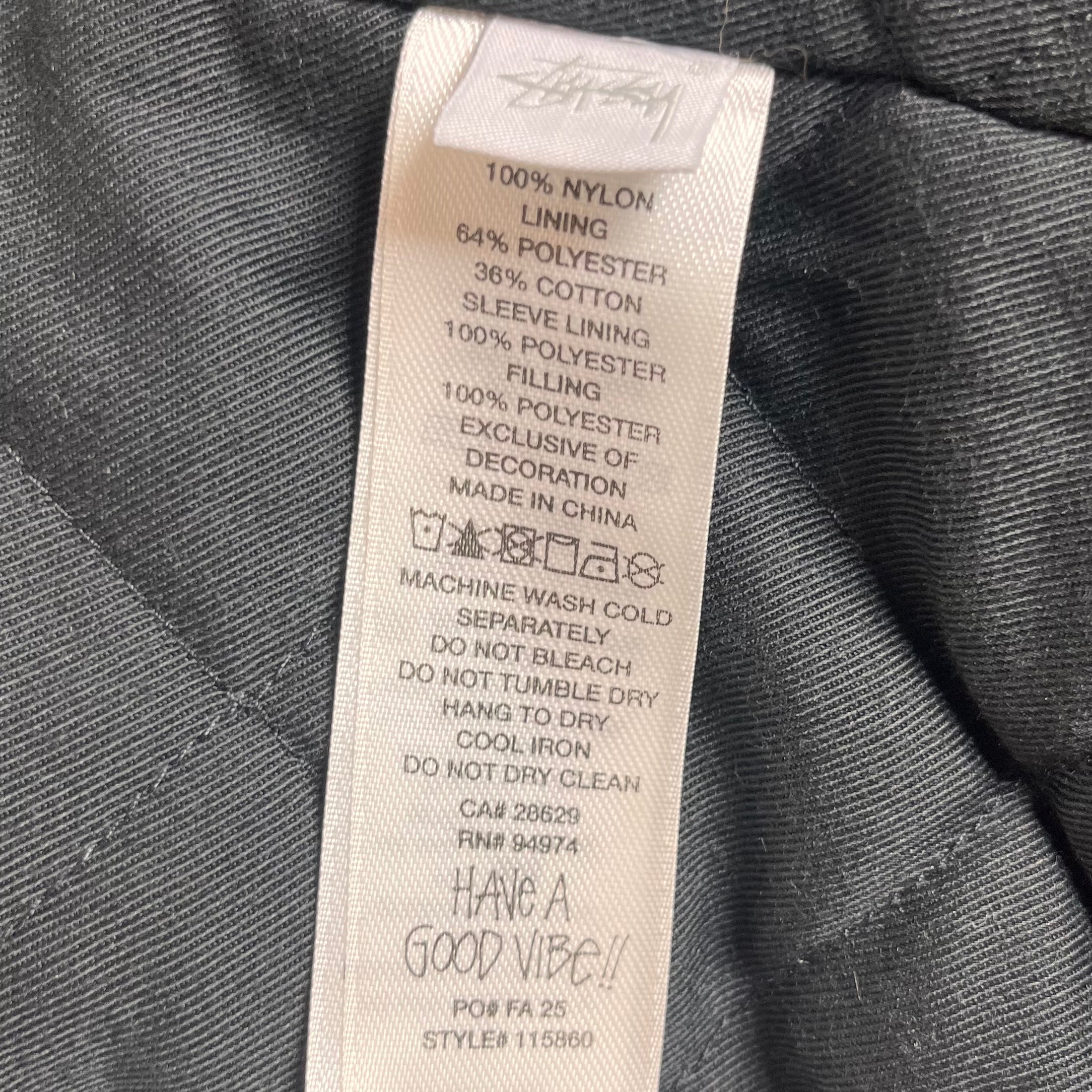 STUSSY/Jacket/M/Cotton/BLK/UTILITY WORK JAKET view 4