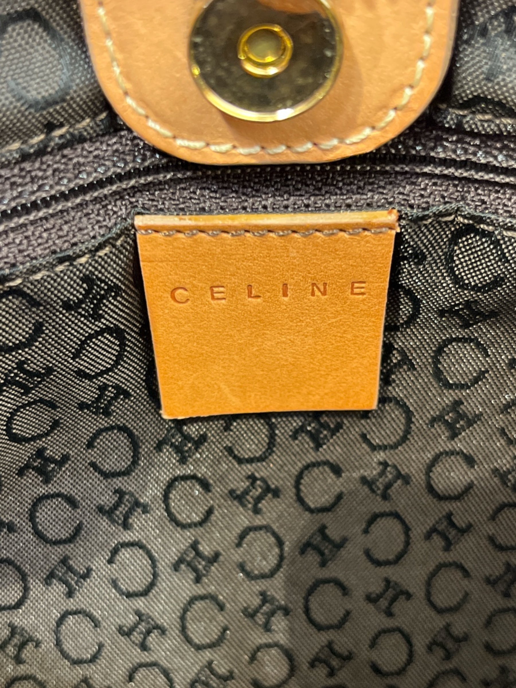 CELINE/Clutch Bag/Monogram/Suede/BRW/MACADAM SUEDE CLUTCH view 4
