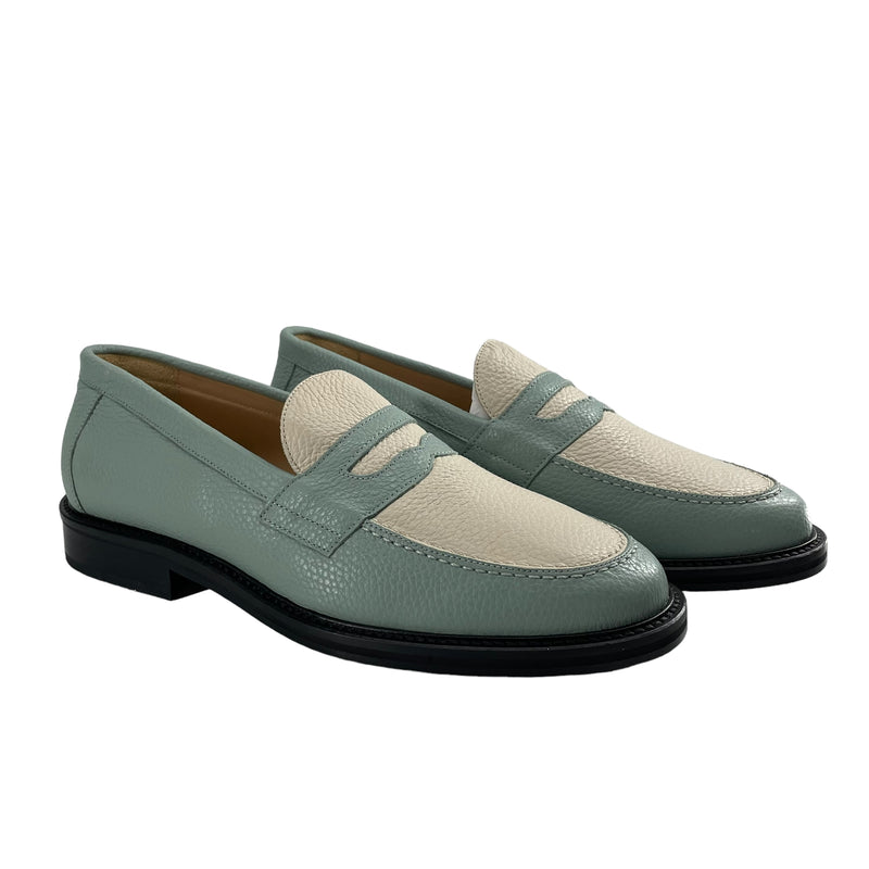 AIME LEON DORE/Loafers/US 11/Leather/BLU/Teal Toe Lining