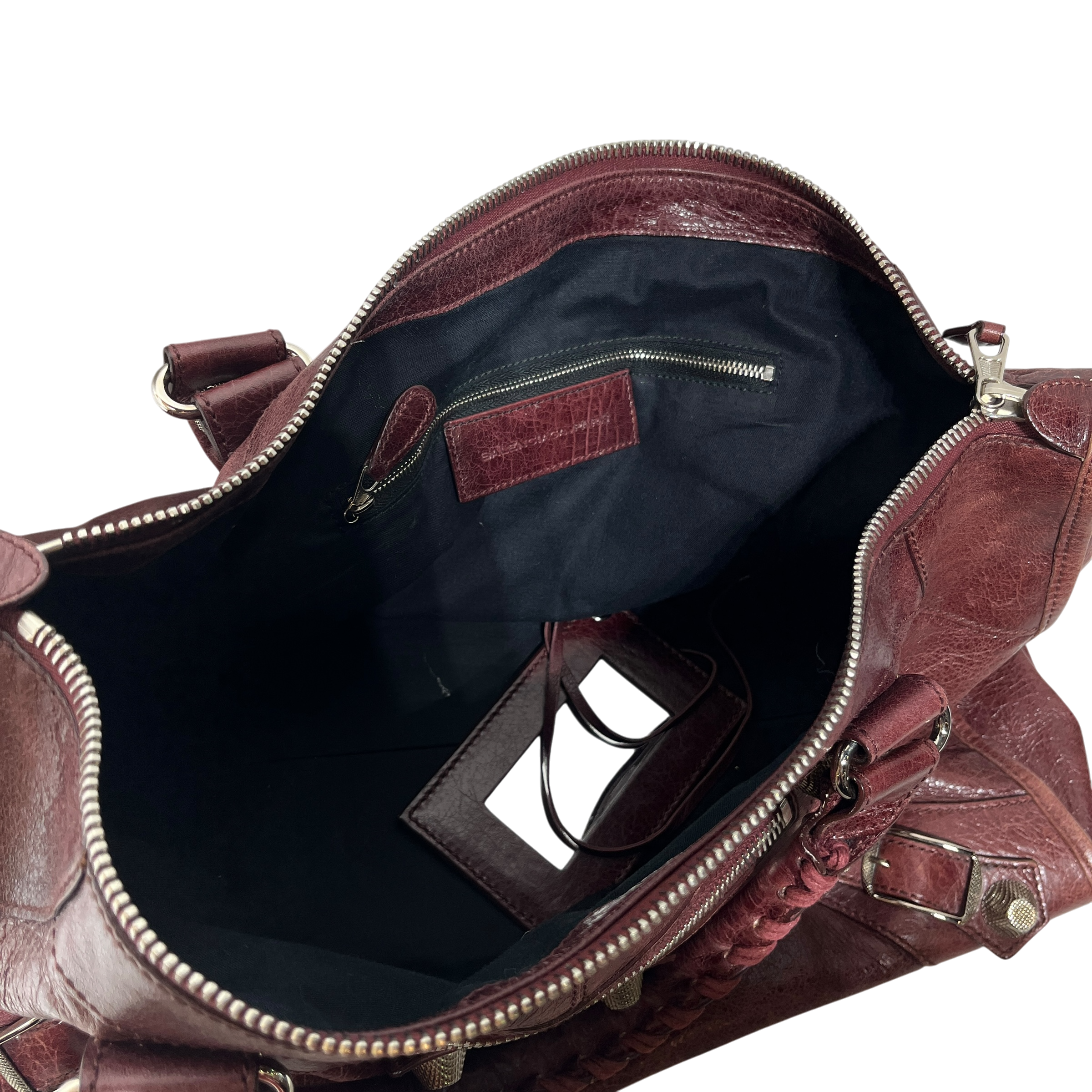 BALENCIAGA/Hand Bag/Lambskin/RED/work city bag view 3