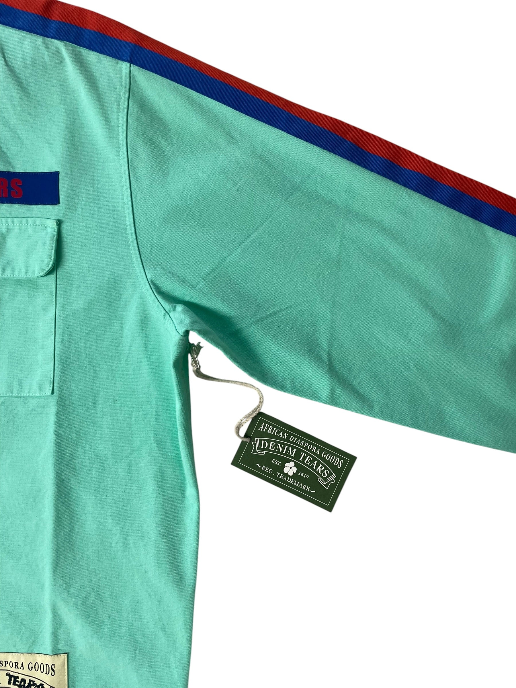 DENIM TEARS/BSTROY/LS Shirt/S/Cotton/GRN/MILITARY SHIRT MINT GREEN view 4