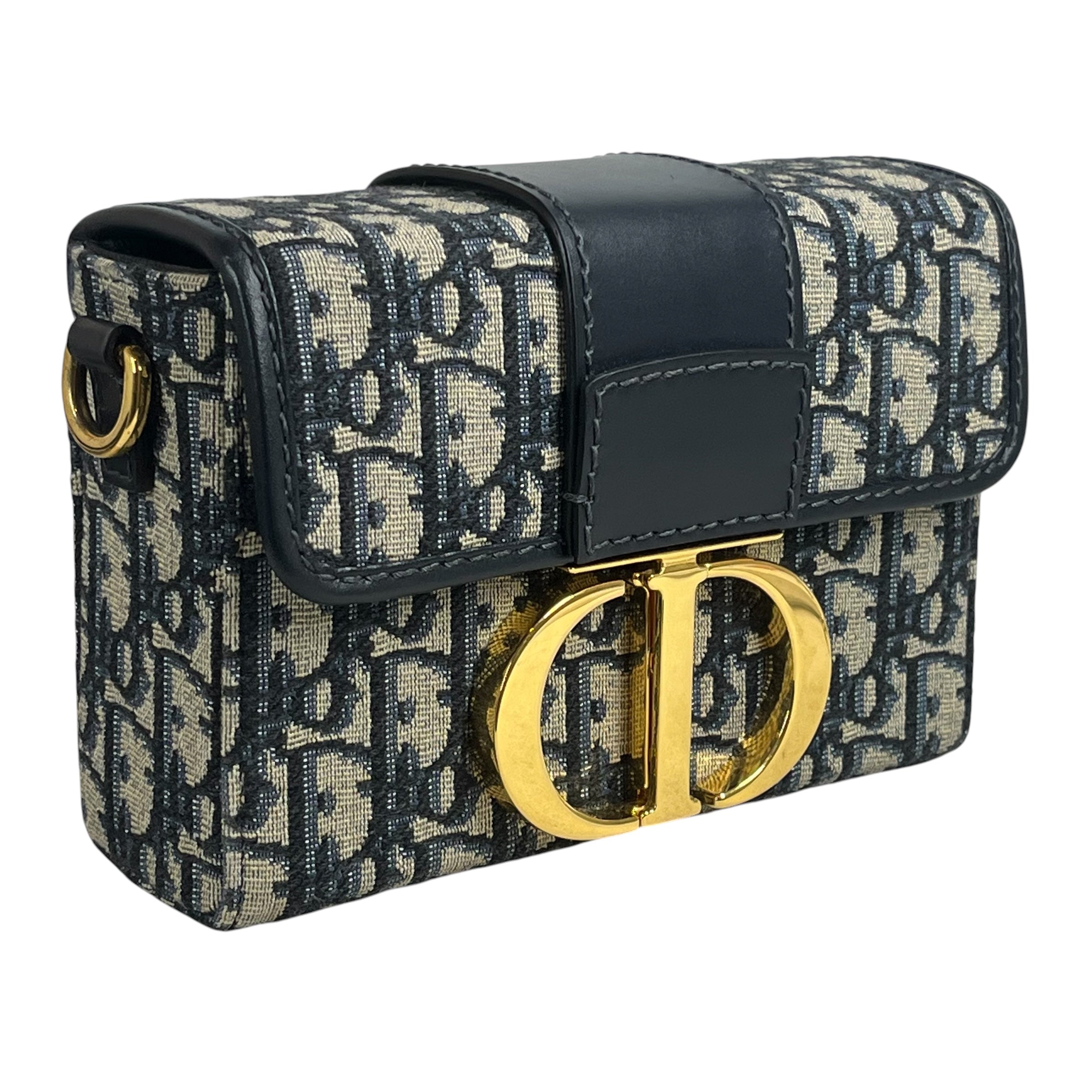 Christian Dior/Hand Bag/All Over Print/Cotton/NVY/Jacquard Montaigne Box Bag view 6