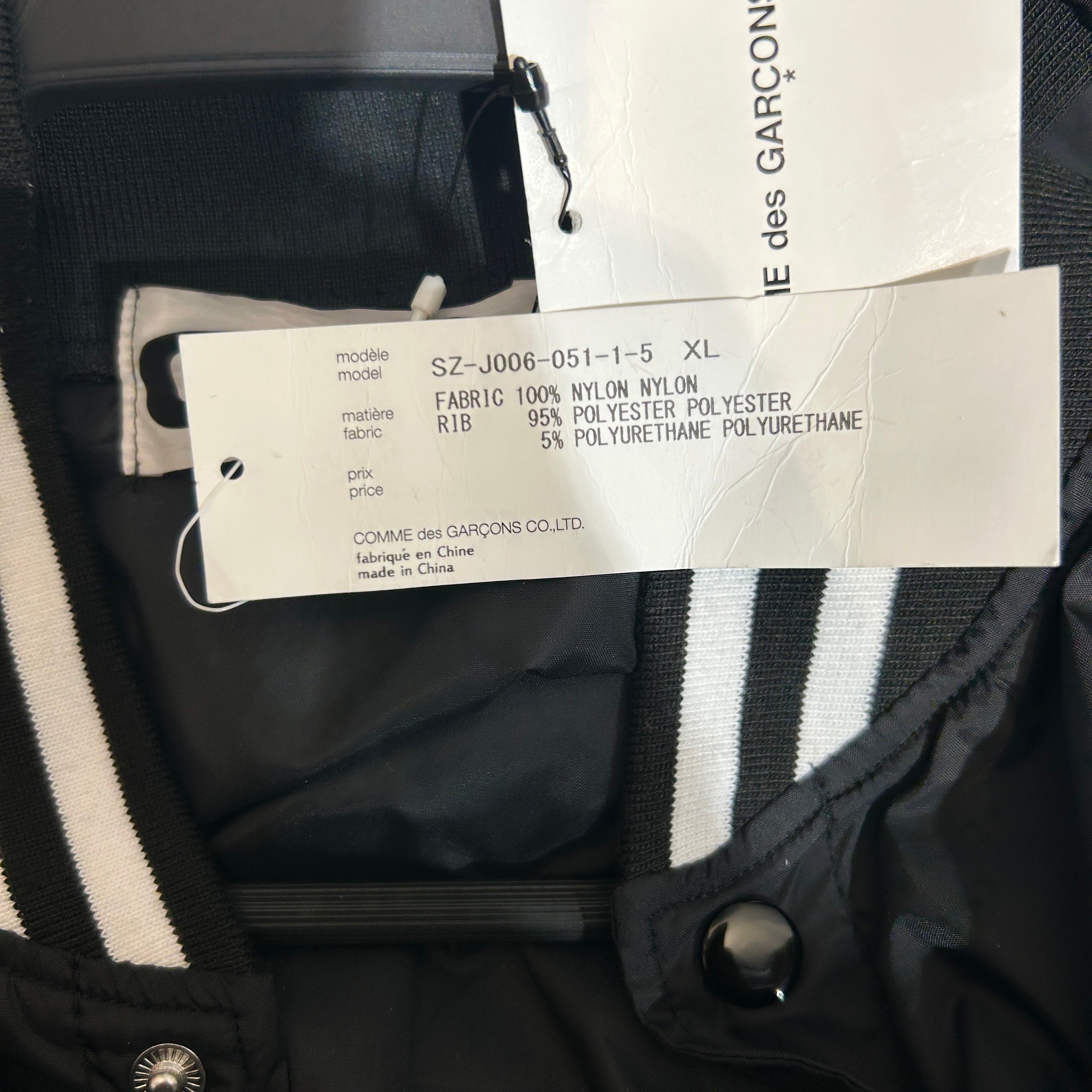 CDG/Windbreaker/XL/Nylon/BLK/cdg logo view 4