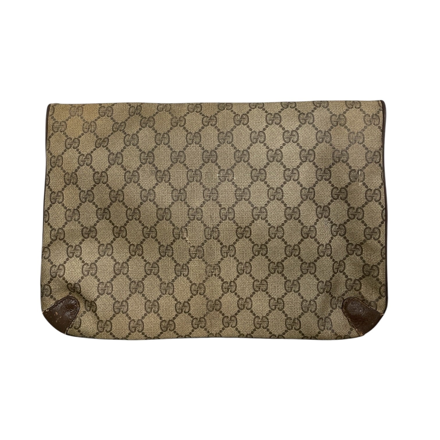 GUCCI/Clutch Bag/Leather/CML/1980s GG Plus Portfolio Clutch view 2