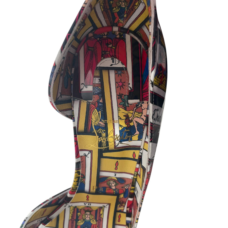 Christian Louboutin/Heels/EU 40.5/Leather/MLT/printed d&