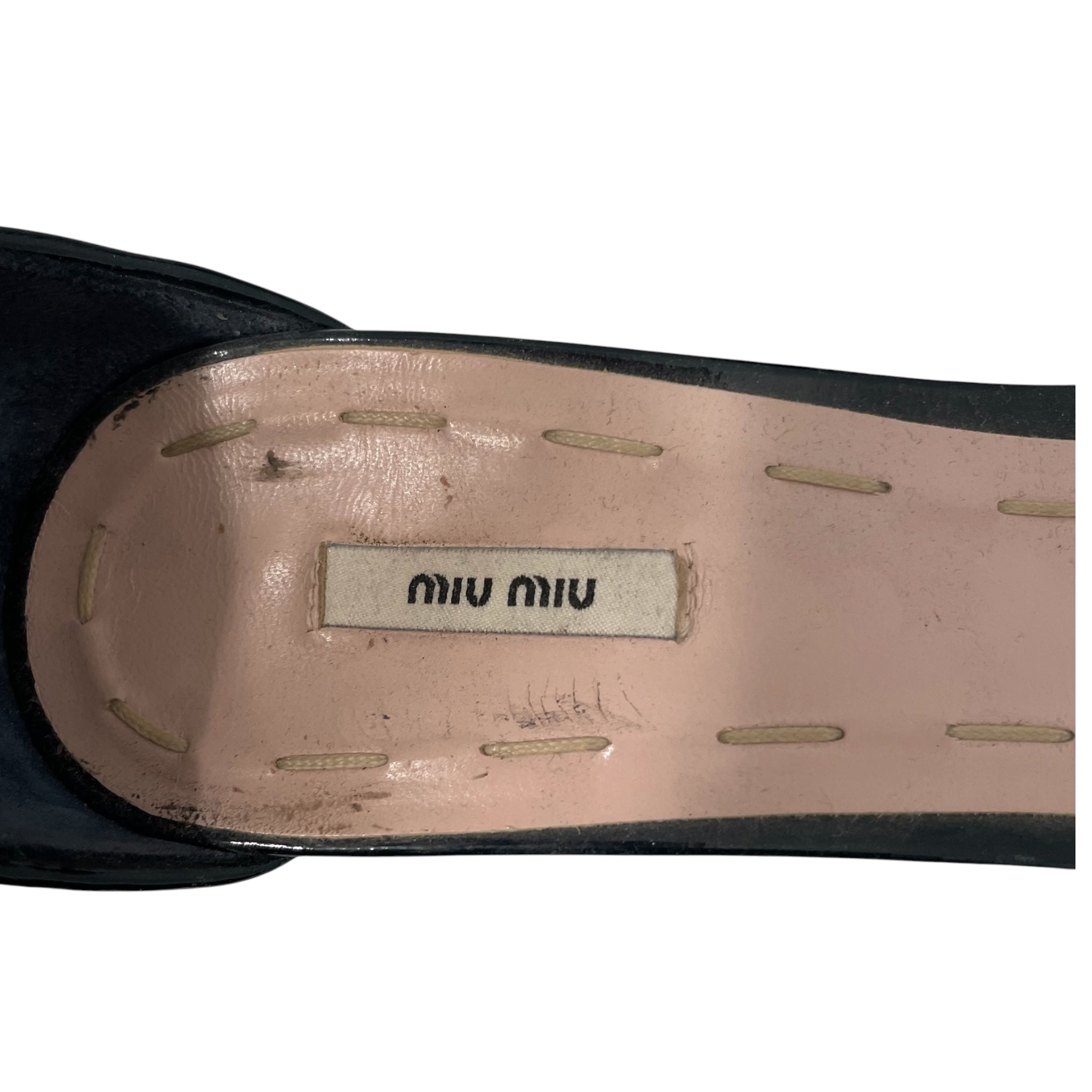 MIU MIU/Shoes/EU 36.5/NVY/GLITTER WEDGE view 5
