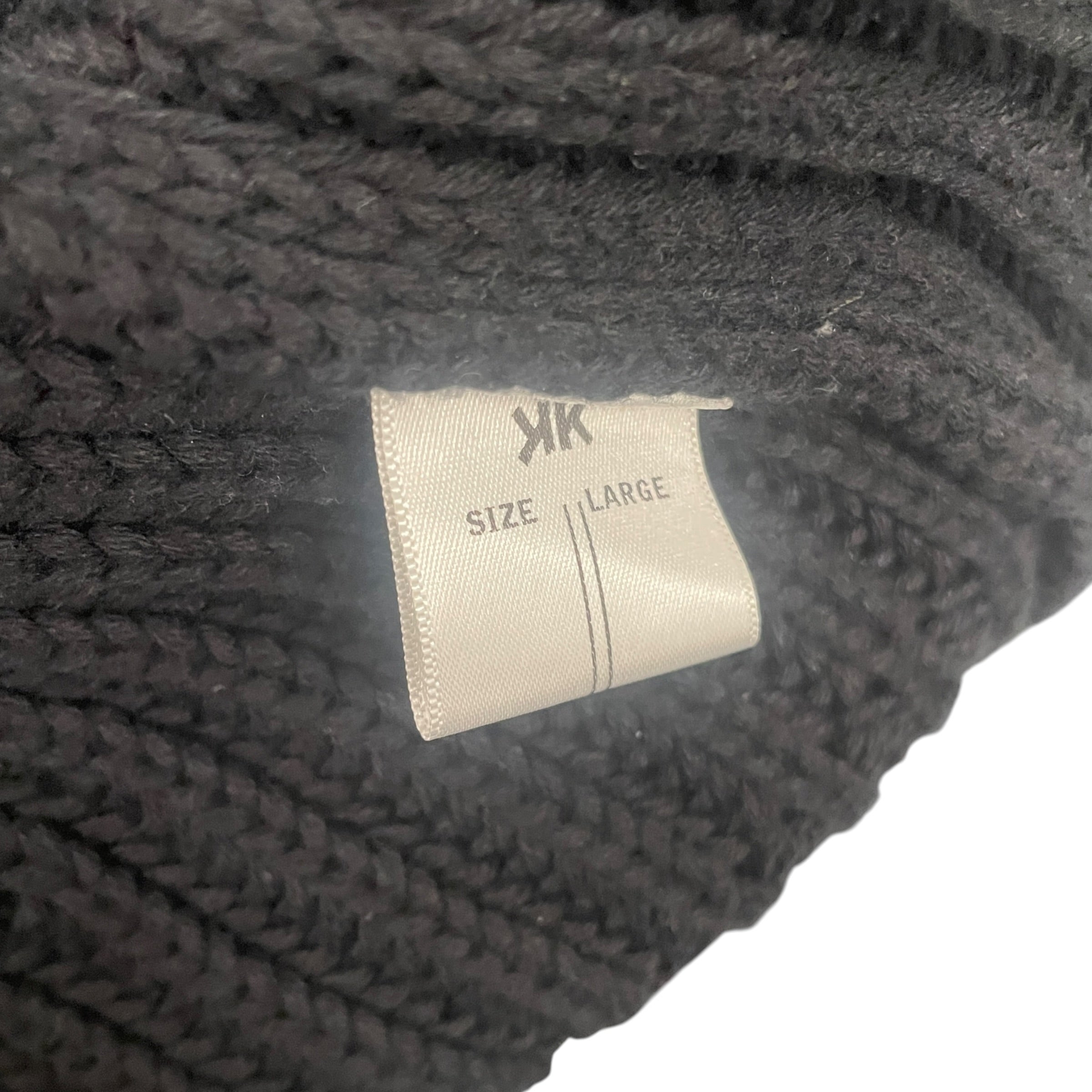 K-TWO STUDIOS/Heavy Sweater/LG/Cotton/BLK/FISHERMAN KNIT view 4