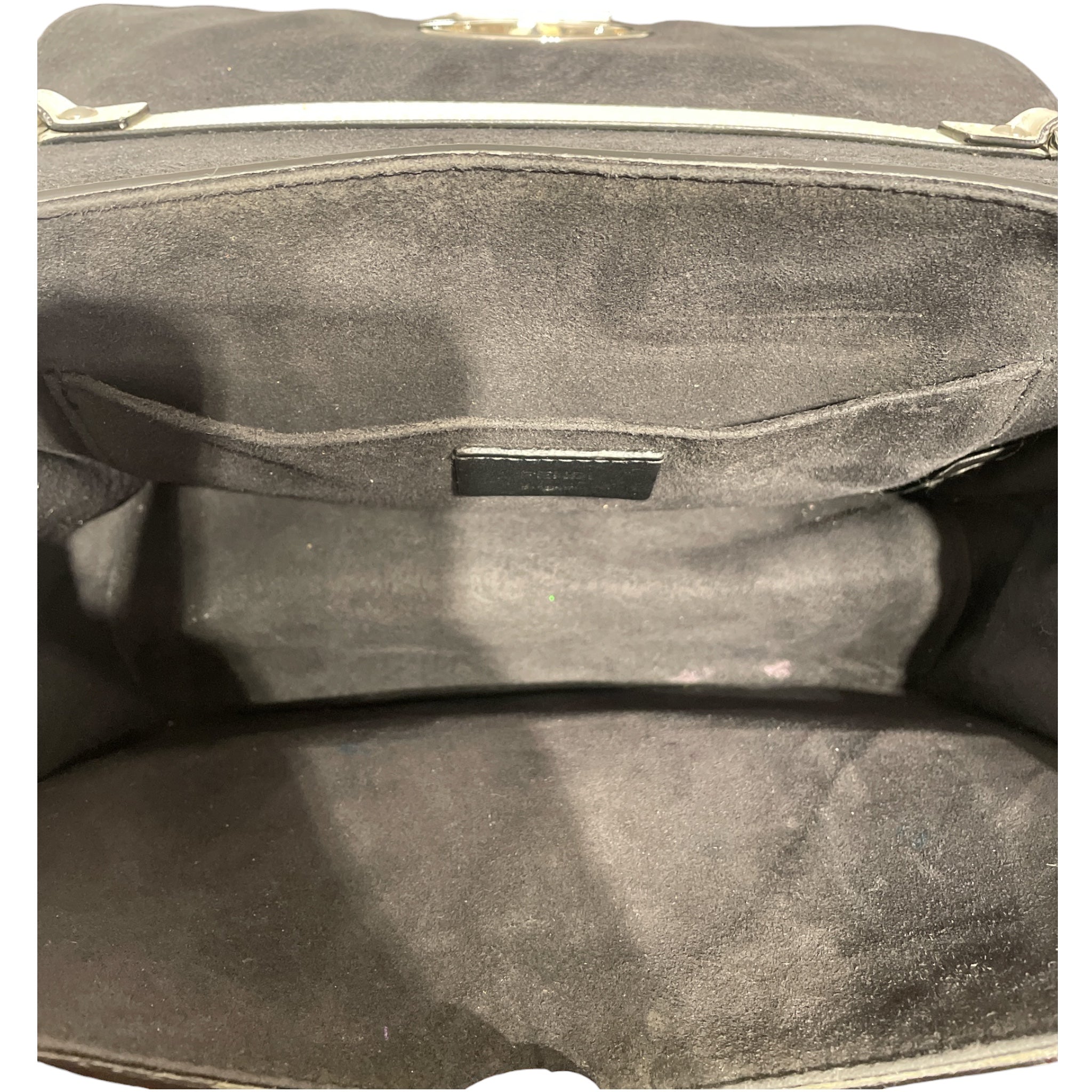 FENDI/Hand Bag/Leather/WHT/Vitello Kan i Logo Bag view 3
