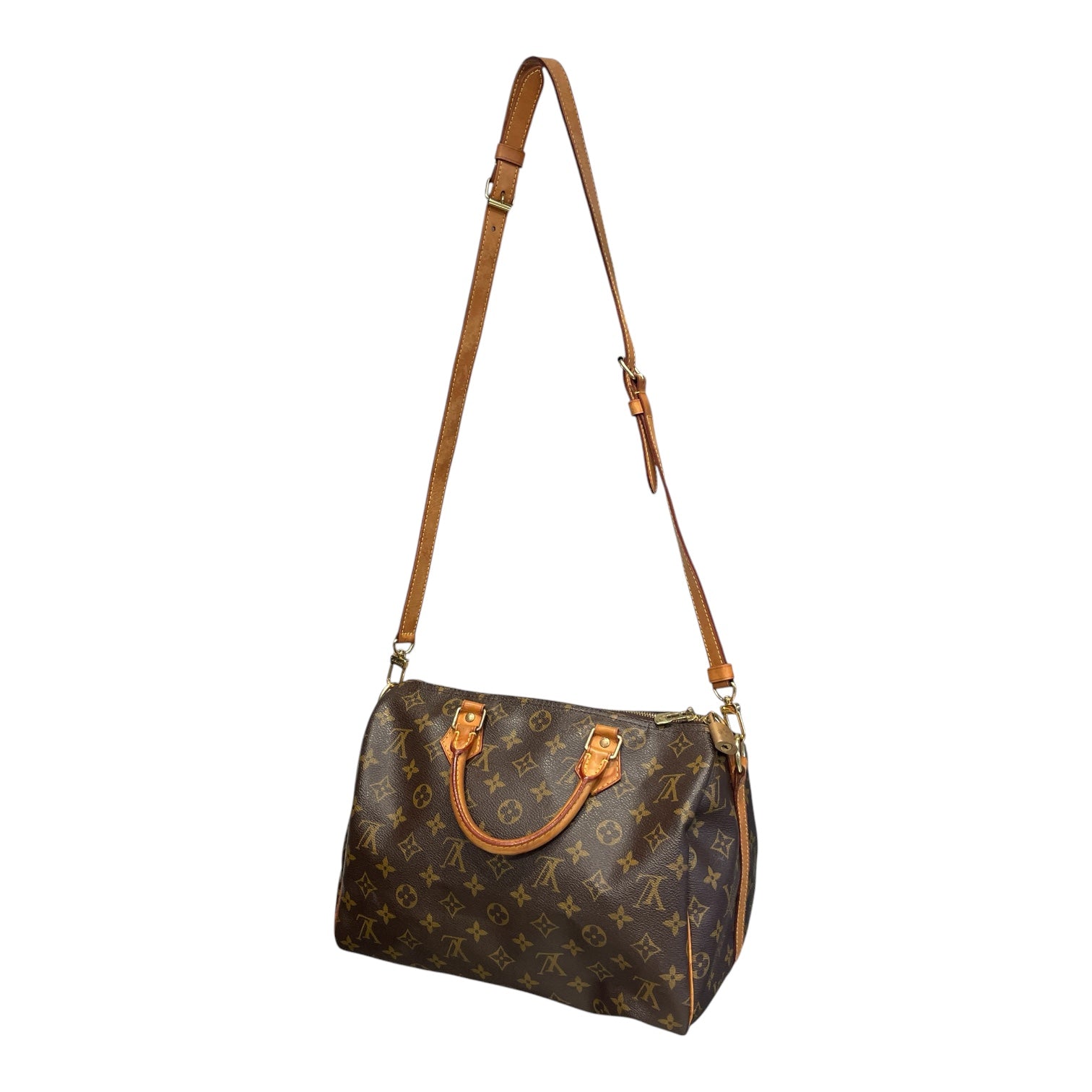 LOUIS VUITTON/Cross Body Bag/All Over Print/Leather/BRW/SPEEDY 30 view 1