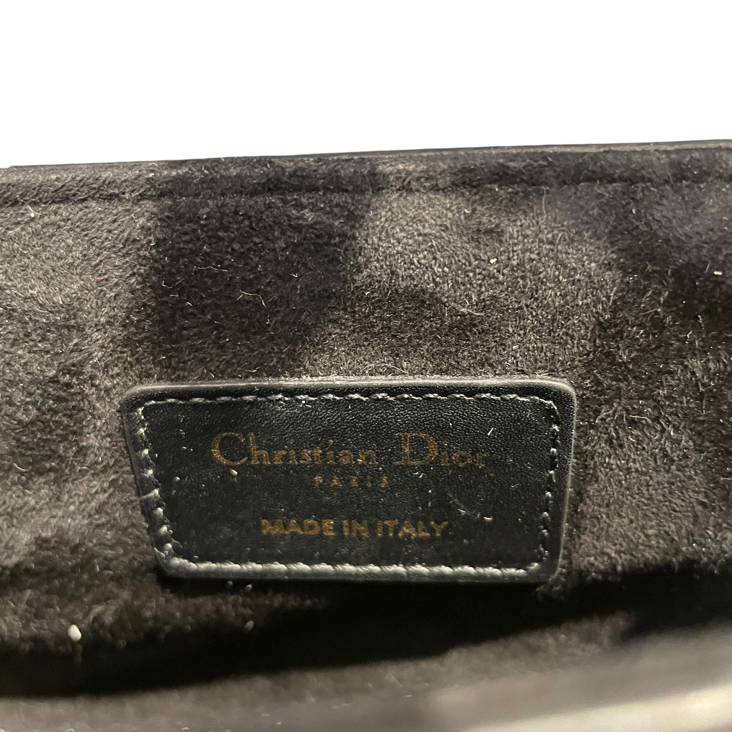 Christian Dior/Bag/Leather/BLK/MINI SADDLE BAG view 3