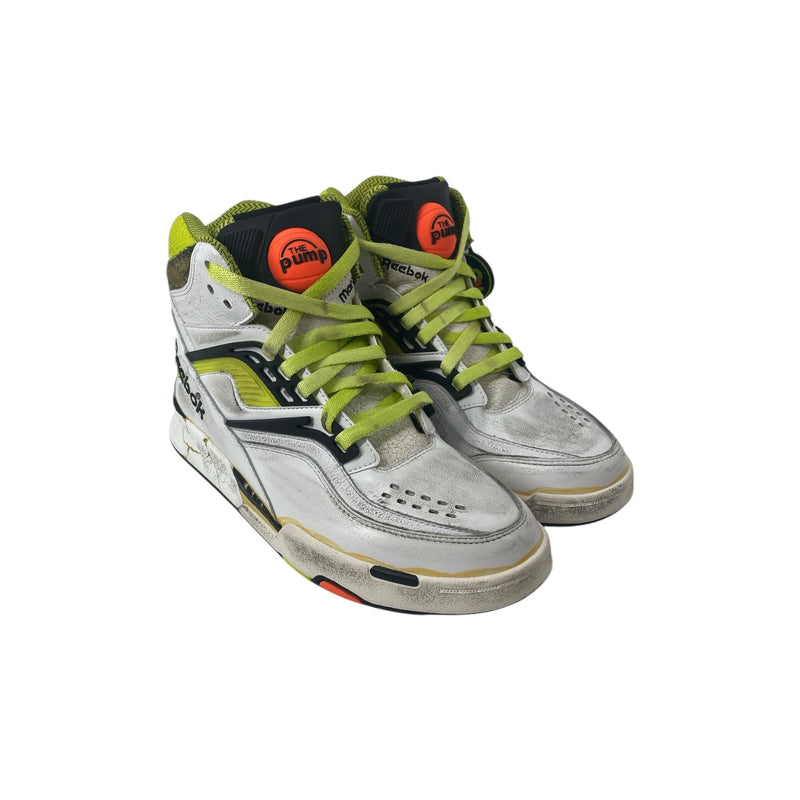 Maison Margiela/Reebok/Hi-Sneakers/US 7/Leather/WHT/TWILIGHT ZONE PUMPS GREEN