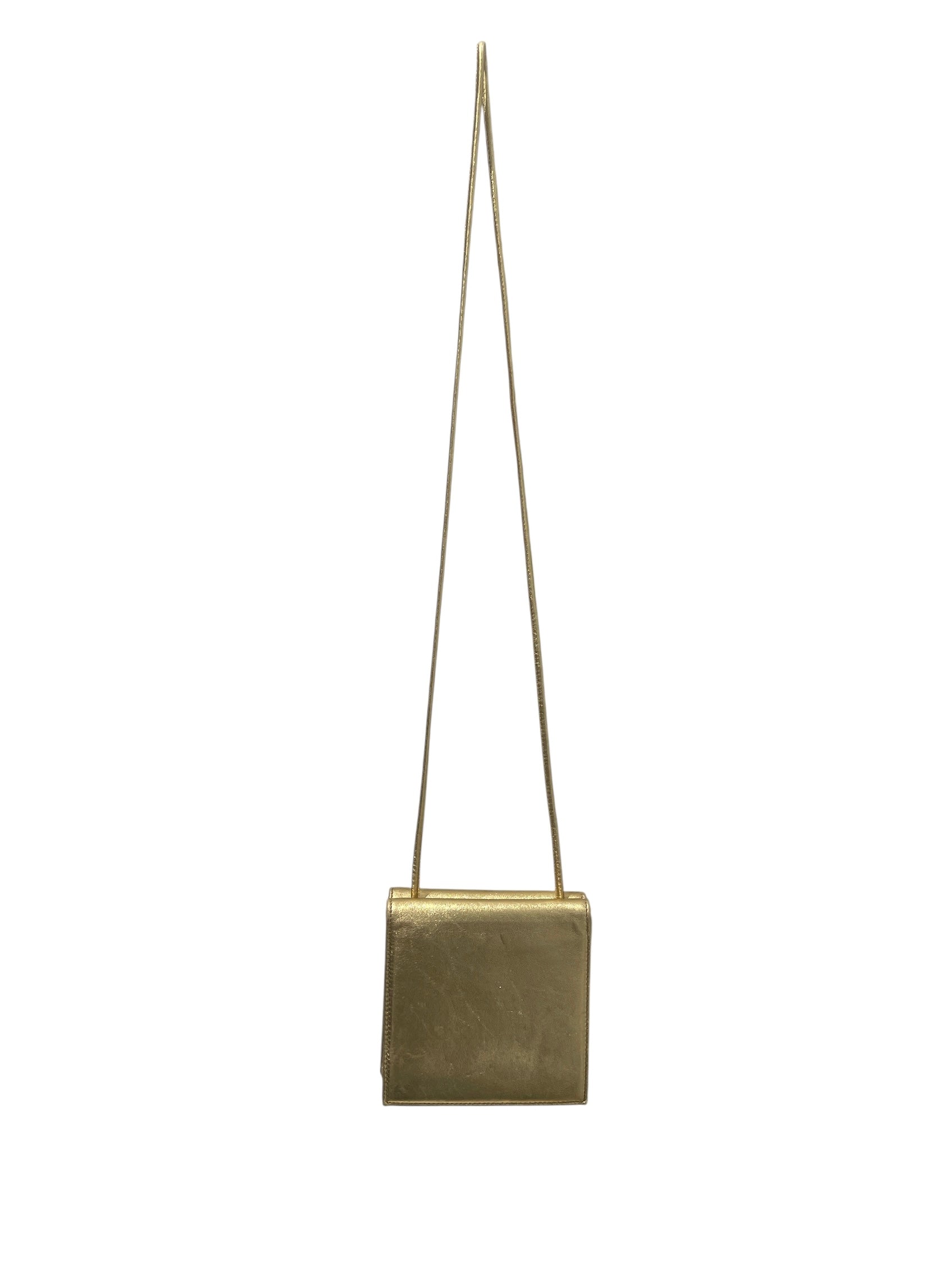YVES SAINT LAURENT/Cross Body Bag/Leather/GLD/DOUBLE SIDED EVENING BAG view 2