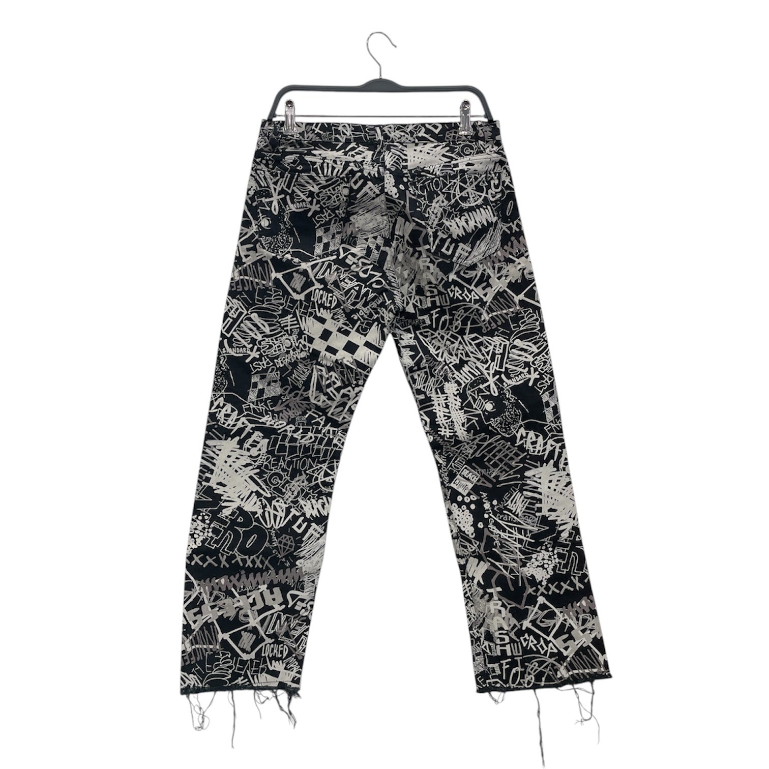 Maison Margiela/Straight Pants/29/Cotton/BLK/All Over Print/GRAFFITI PANT view 2