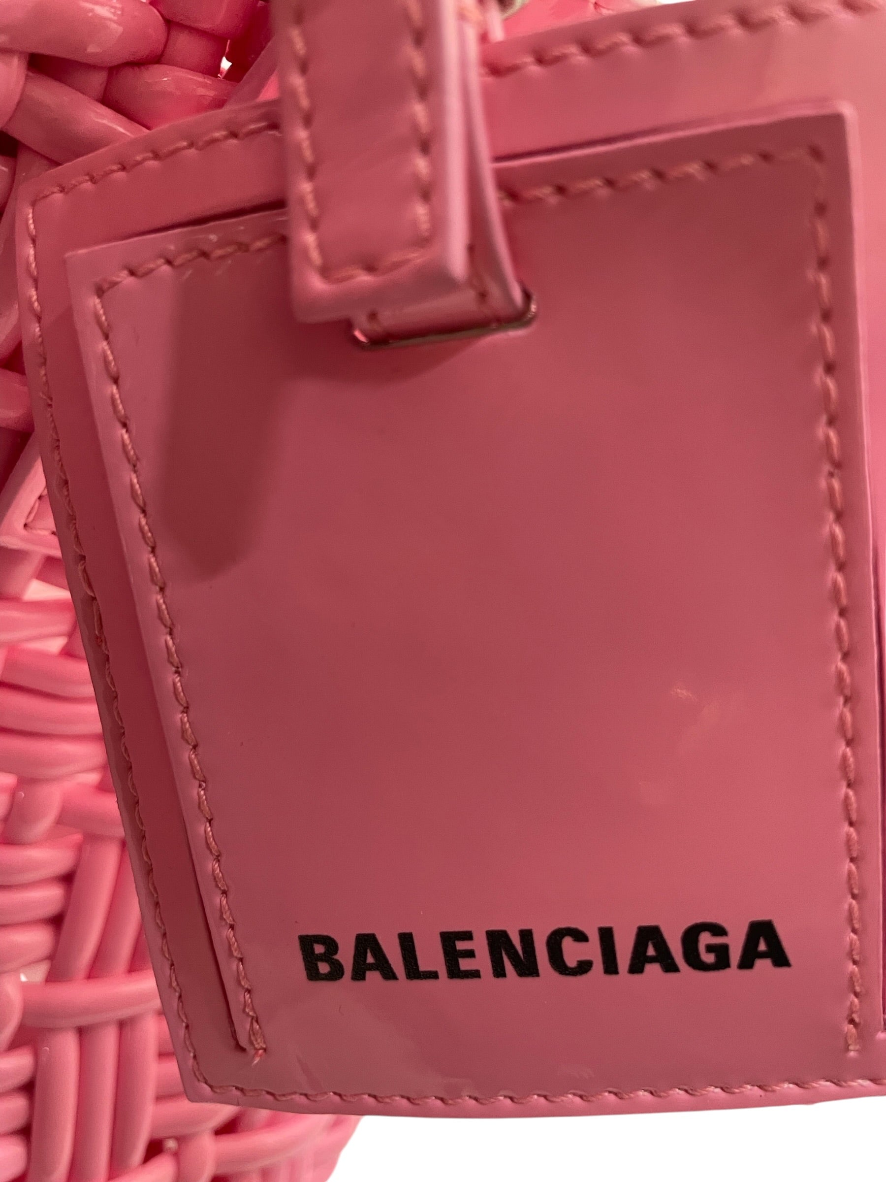 BALENCIAGA/Bag/PNK/BISTRO BASKET W/STRAP view 5