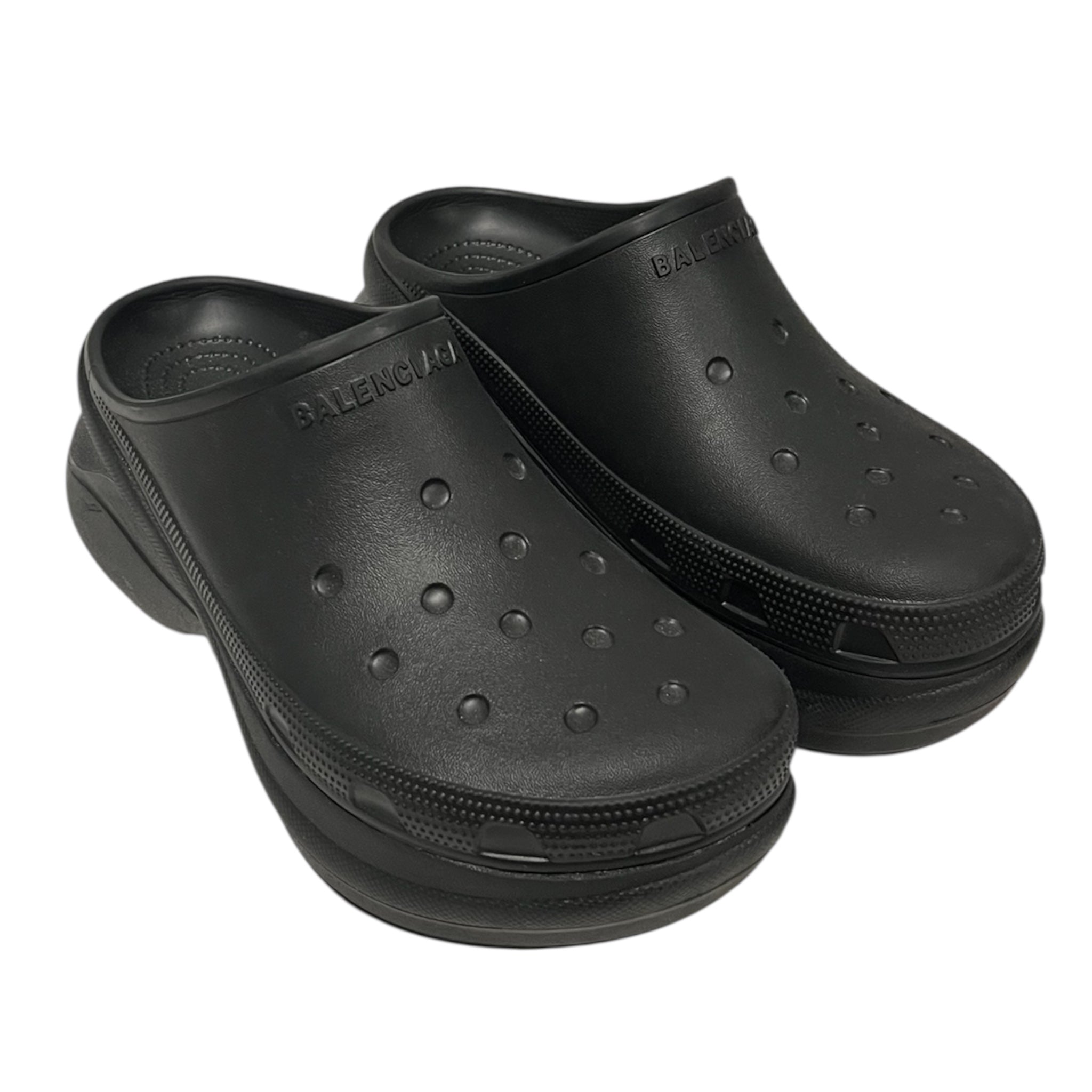 BALENCIAGA/Shoes/EU 40/BLK/Croc Mule view 1