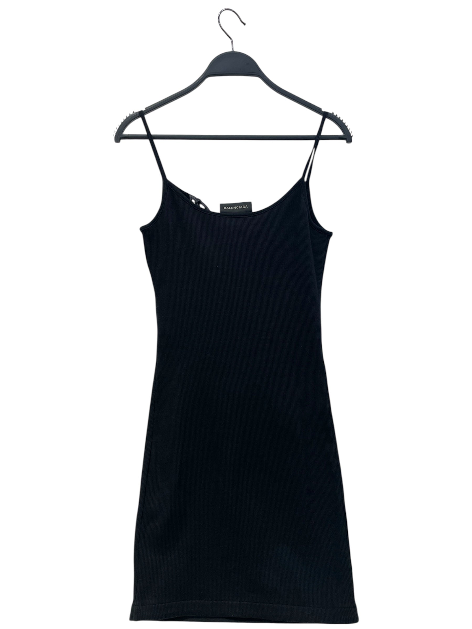 BALENCIAGA/Camisole Dress/S/Cotton/BLK/ view 2