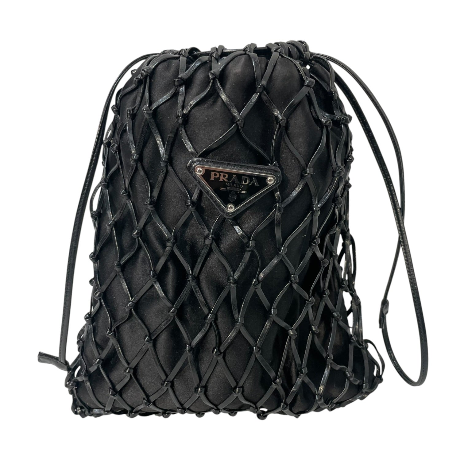 PRADA/Cross Body Bag/Cotton/BLK/103 view 1