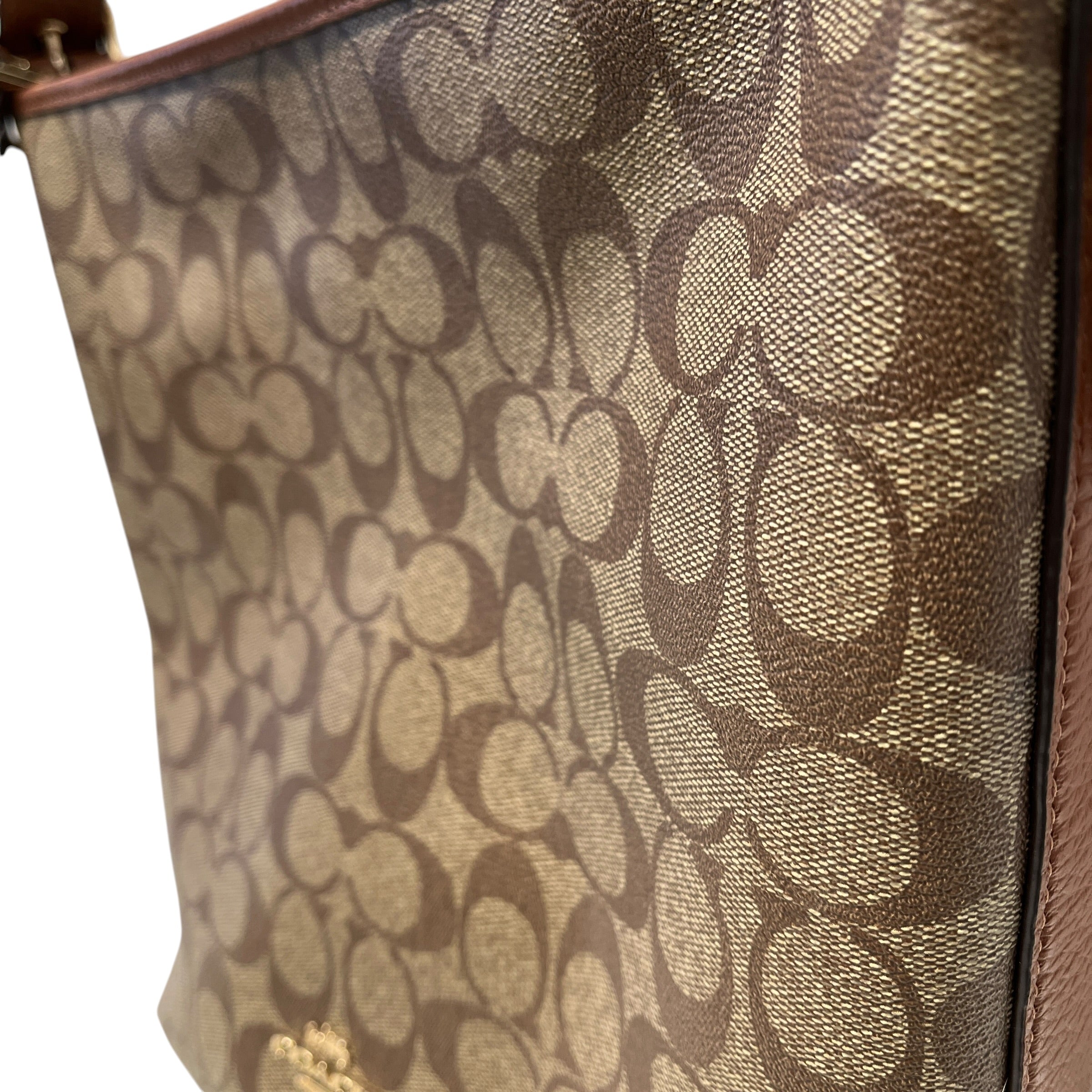 COACH/Hand Bag/Leather/BRW/MONOGRAM view 3