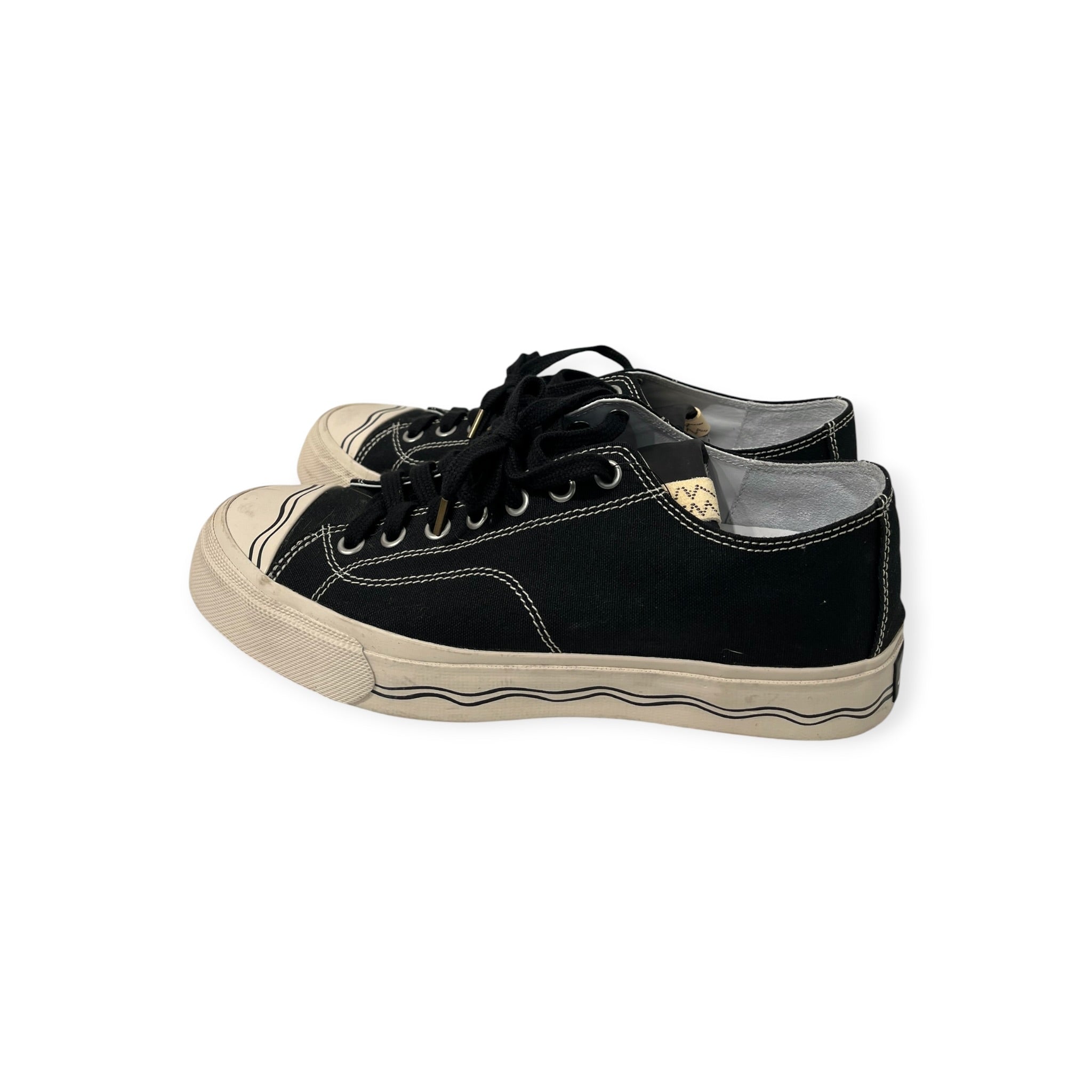visvim/Low-Sneakers/US 9/Cotton/BLK/CON STYLE VIBRAM SQUIGGLE view 4